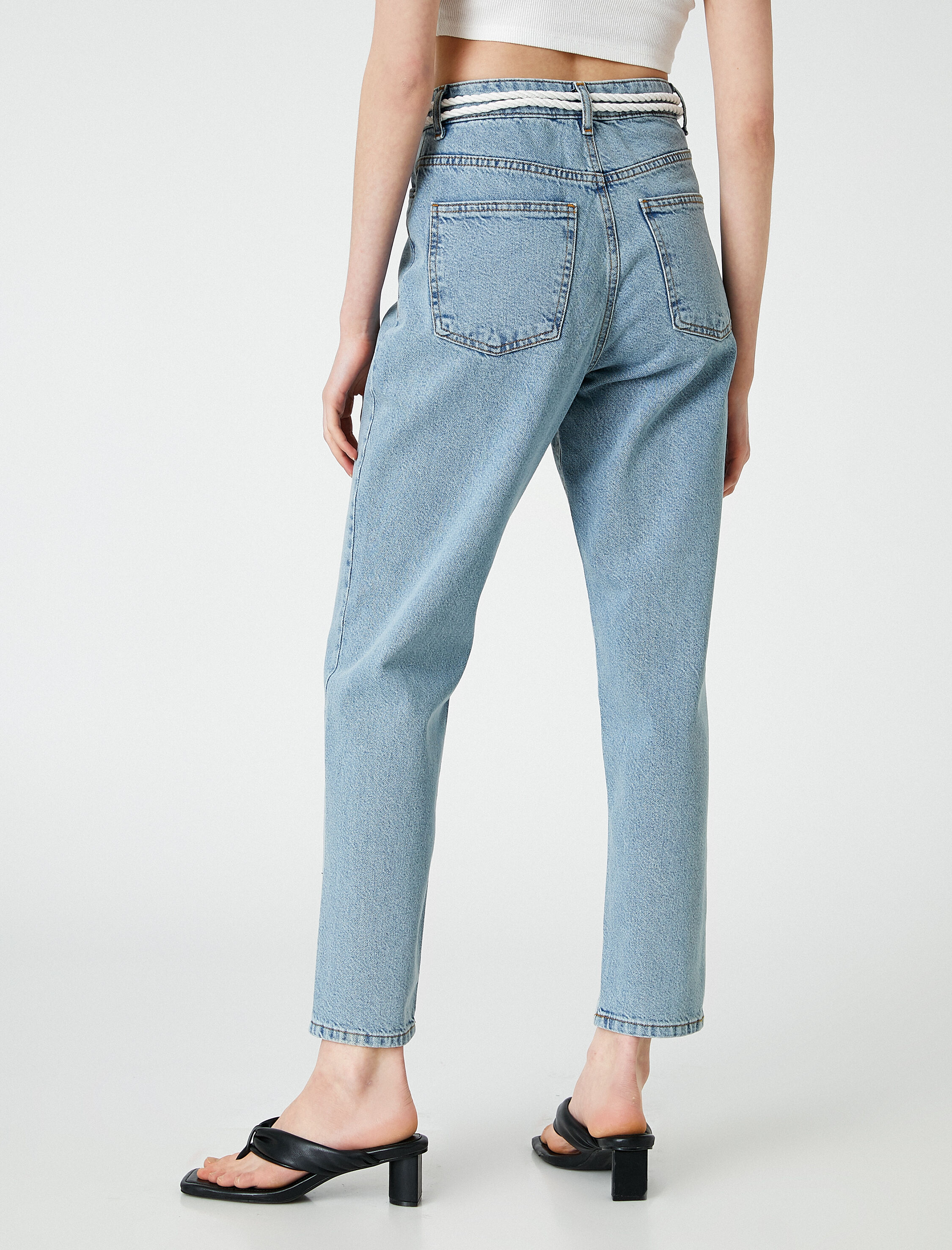   Mom Fit Kot Pantolon- Mom Jean