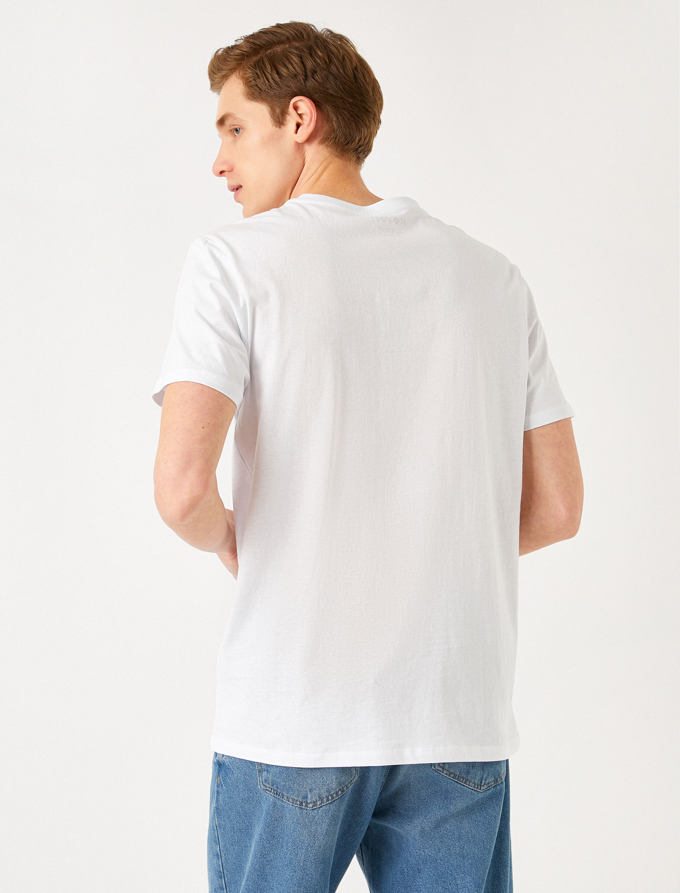   Standart Fit Kuru Kafa Baskılı Tişört