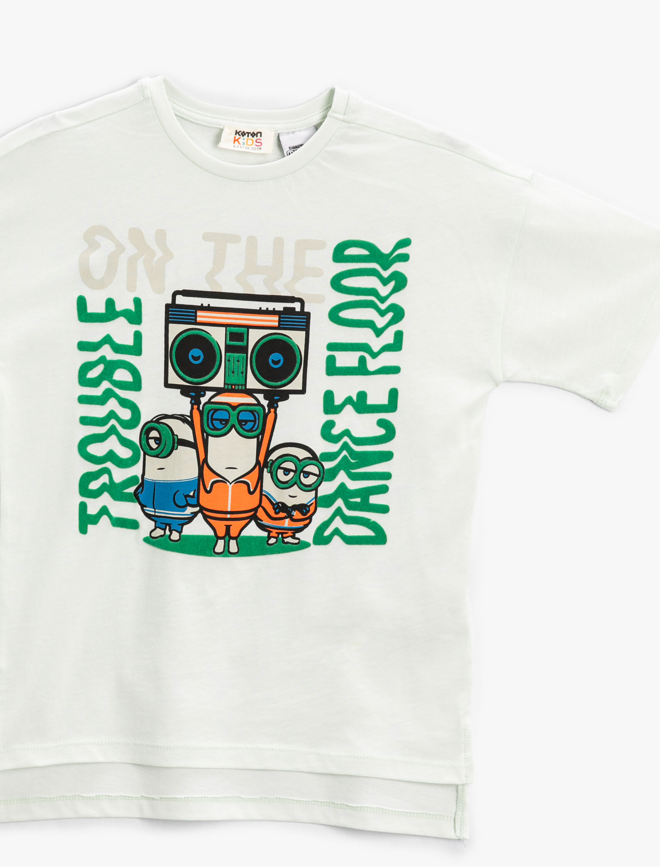  Erkek Çocuk Minions Baskılı Tişört Lisanslı Kısa Kollu Bisiklet Yaka Pamuklu