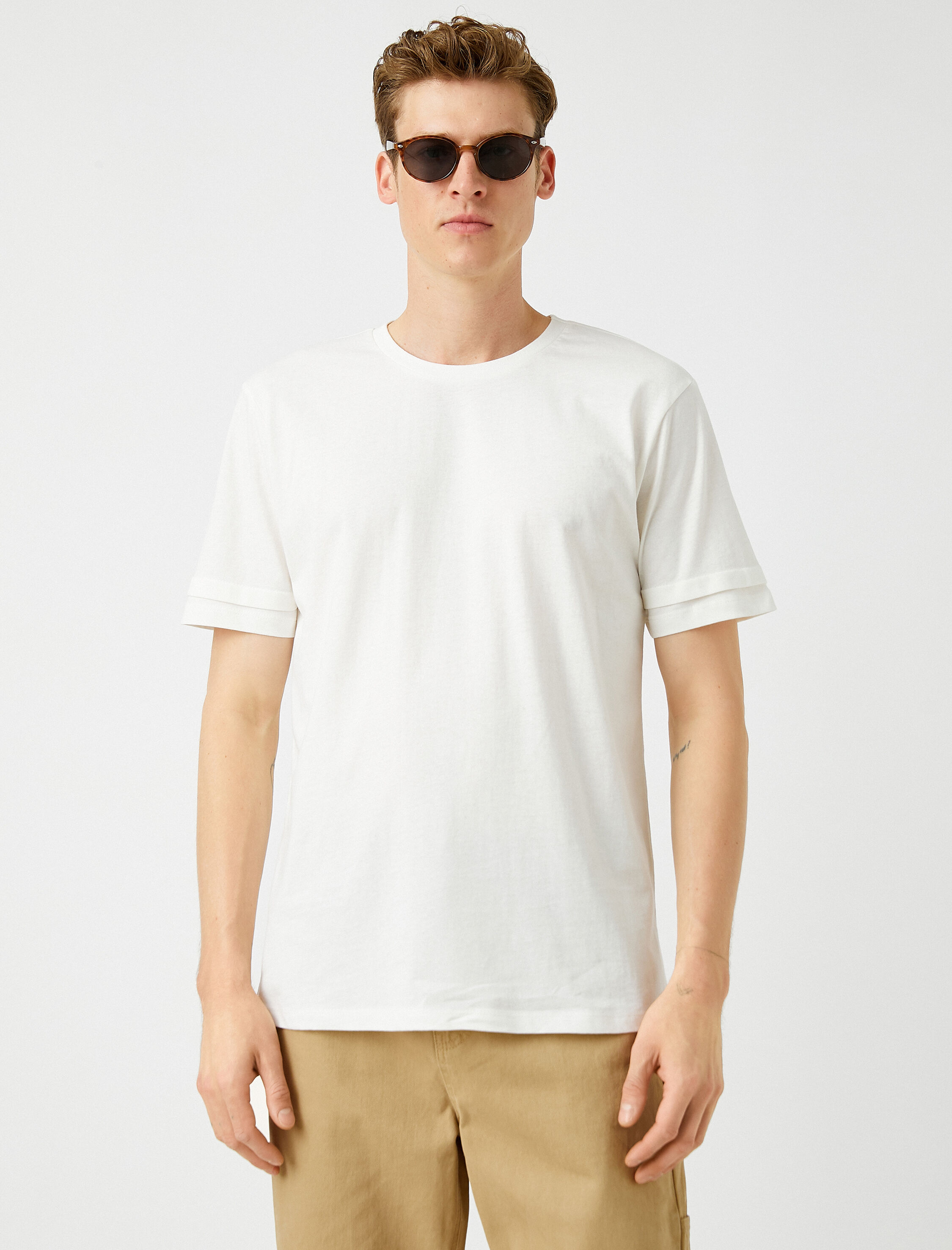   Regular Fit Bisiklet Yaka Basic Tişört