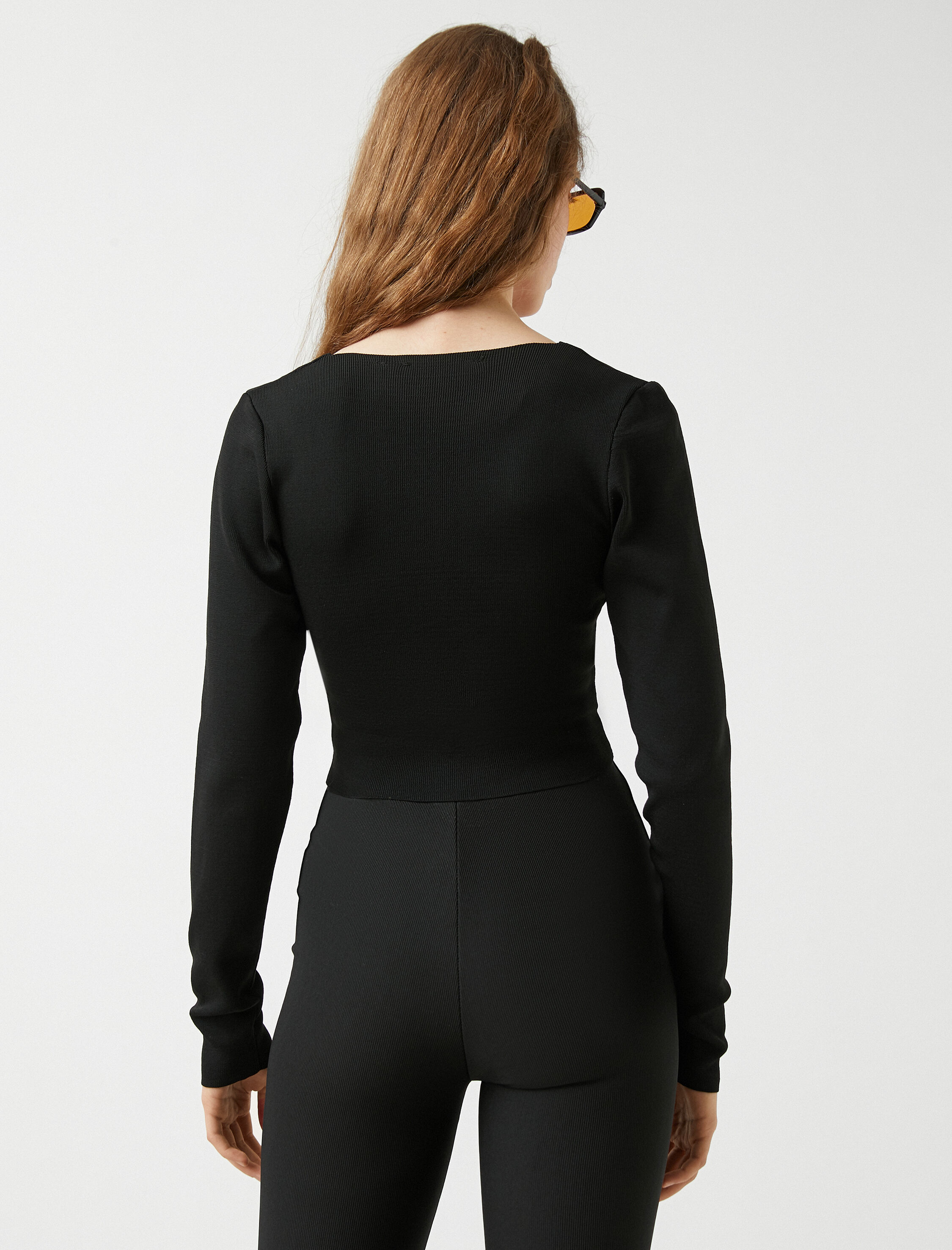   Crop Triko Kazak Uzun Kollu