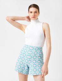 Balıkçı Yaka Atlet Örgü Detaylı