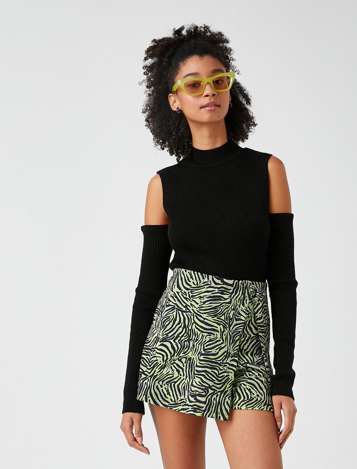  Yılbaşı Kazağı Pencere Detaylı Triko