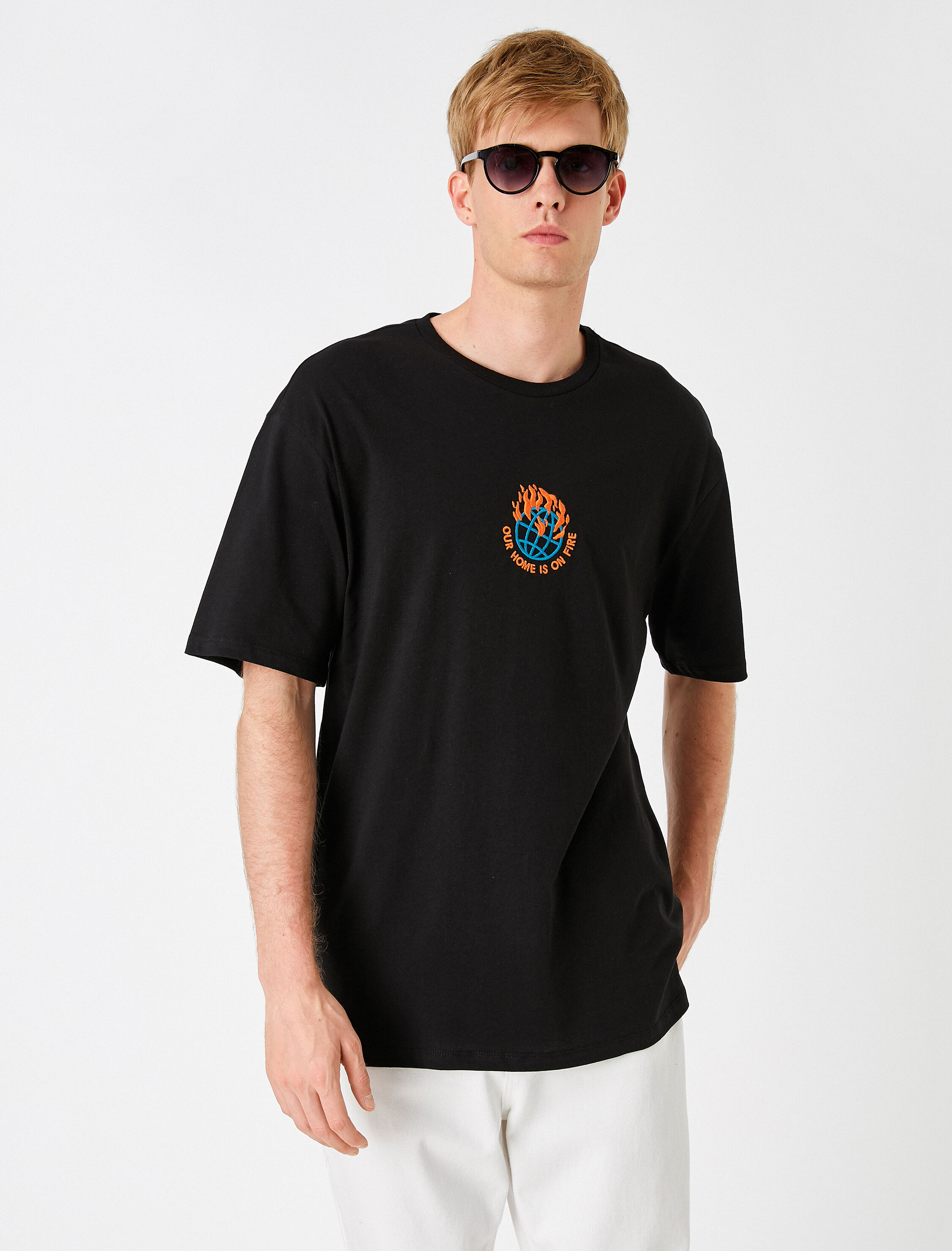 Baskılı Oversize Tişört
