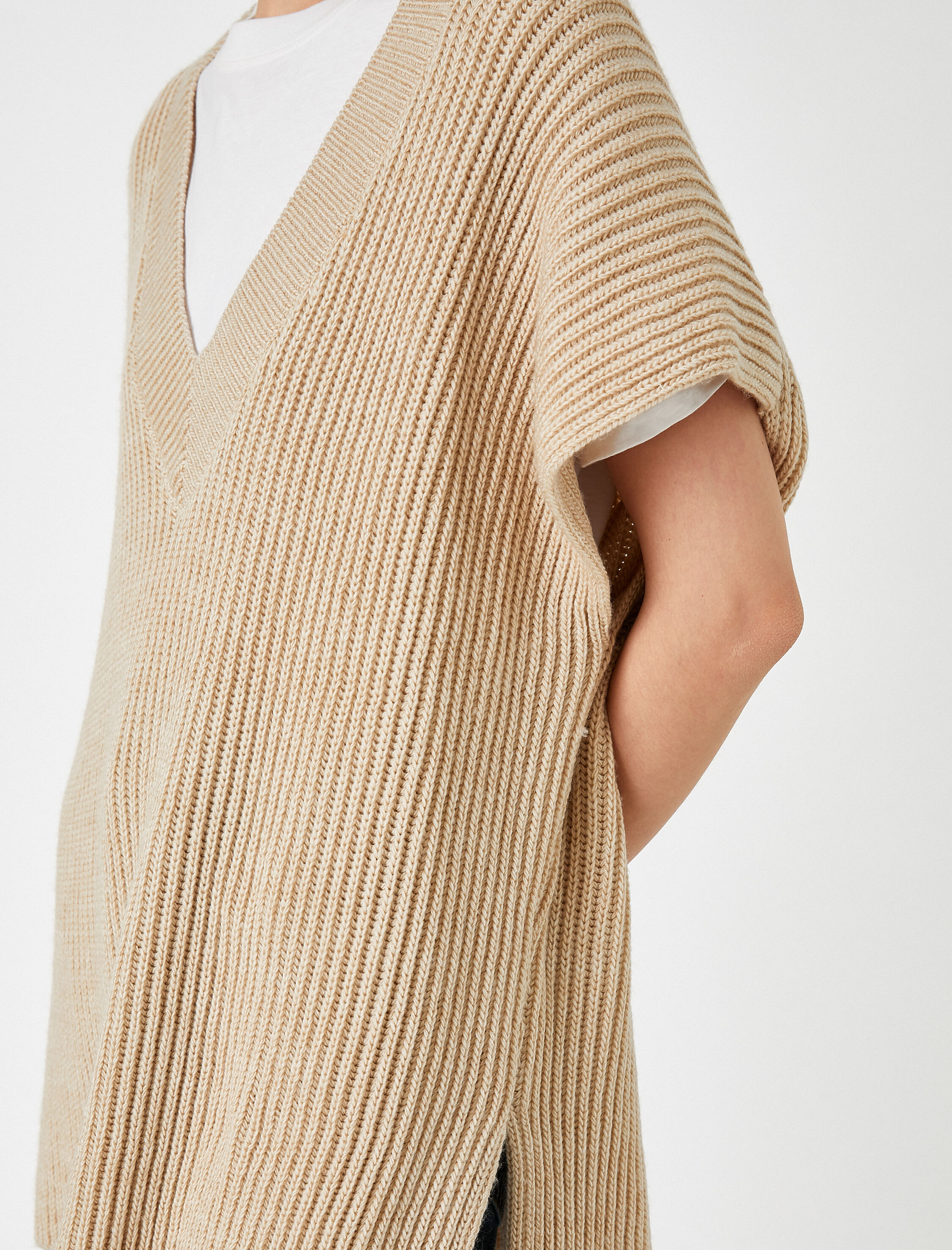   Oversize Süveter V Yaka