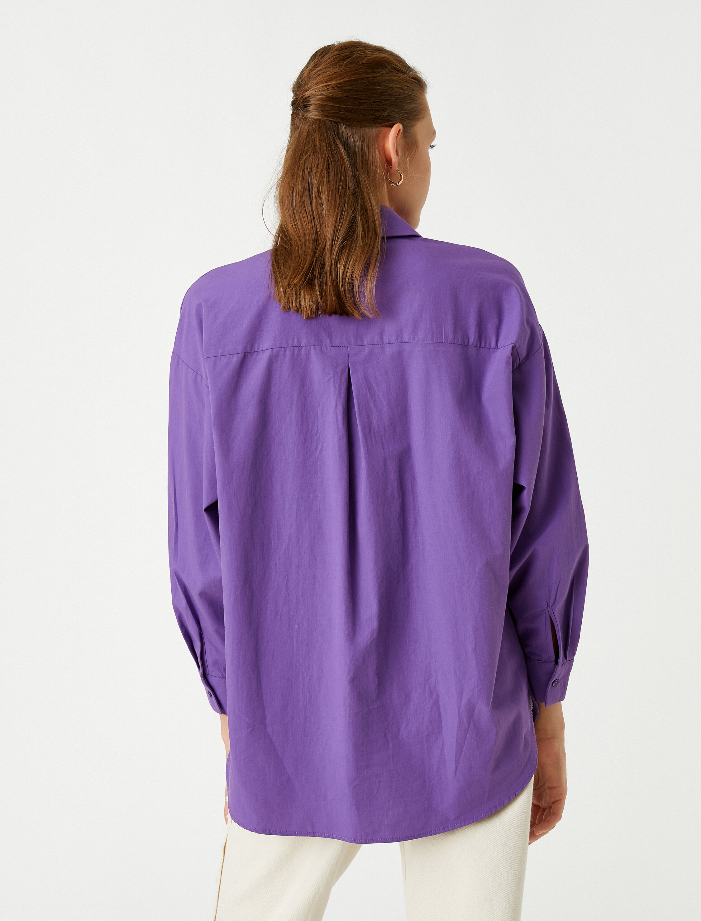   Oversize Gömlek Uzun Kollu