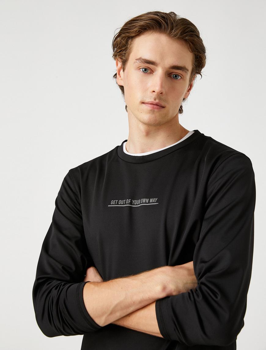   Baskılı Basic Sweatshirt