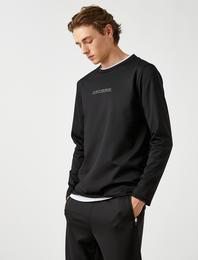 Baskılı Basic Sweatshirt