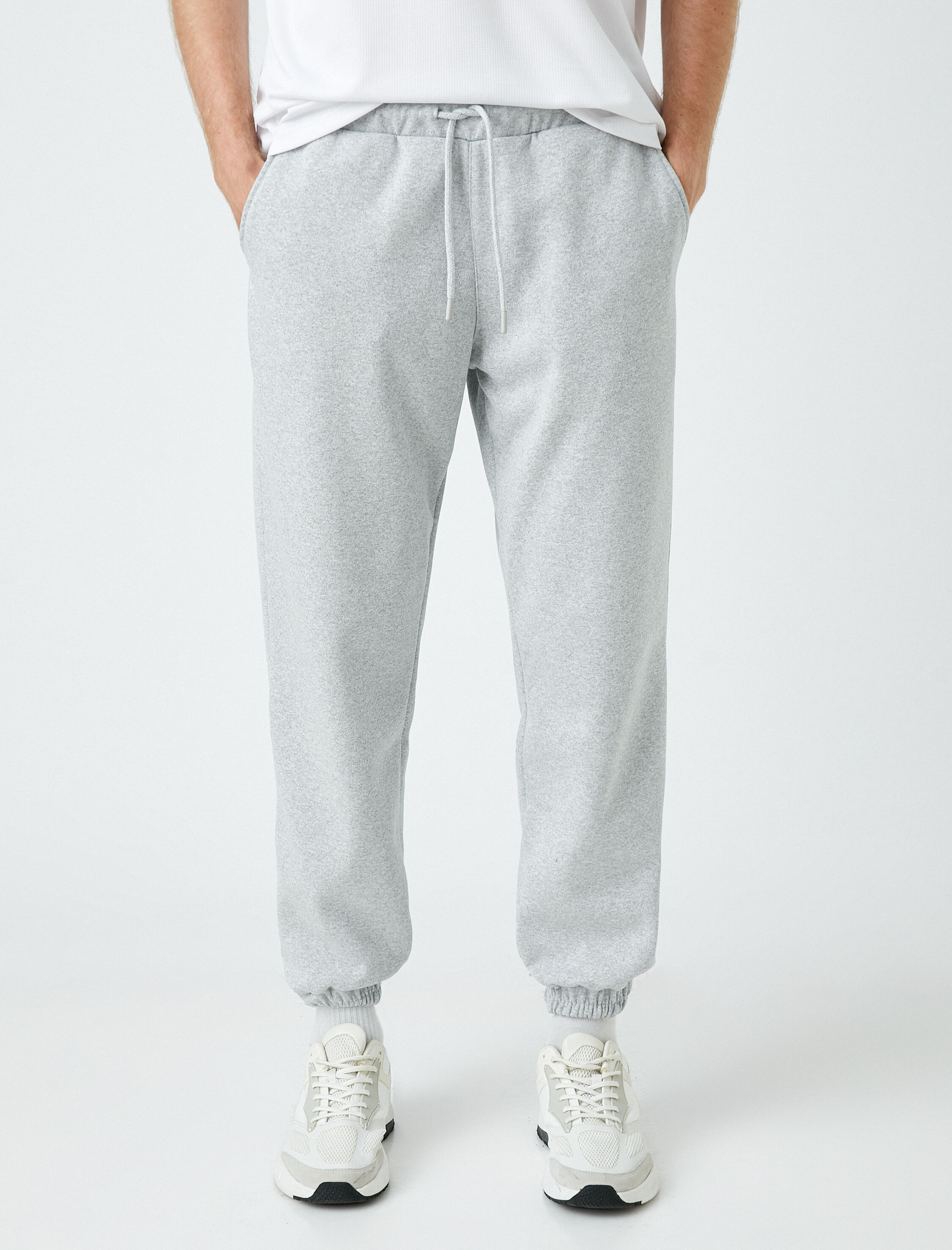   Basic Şardonlu Eşofman Altı Beli Bağcıklı