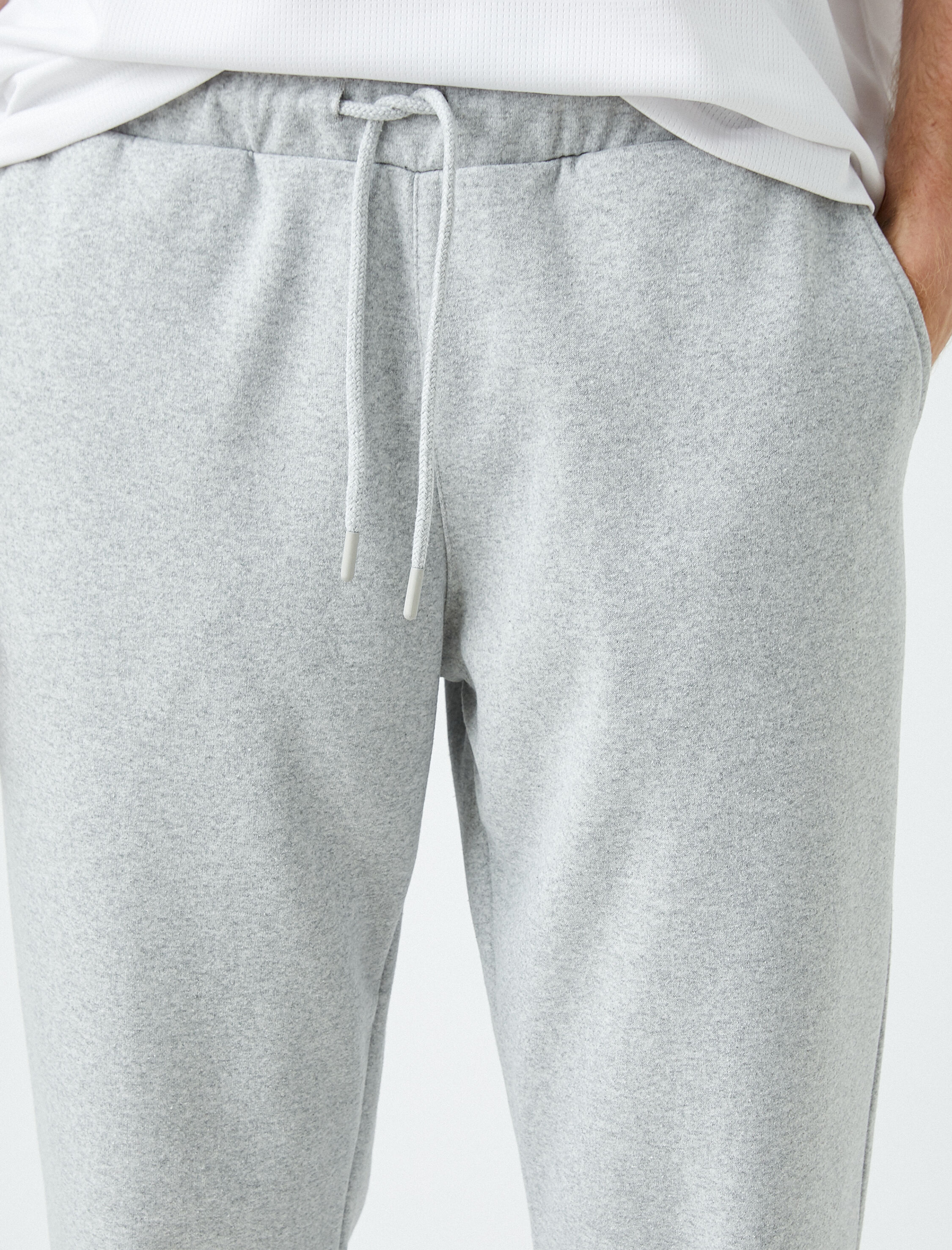   Basic Şardonlu Eşofman Altı Beli Bağcıklı