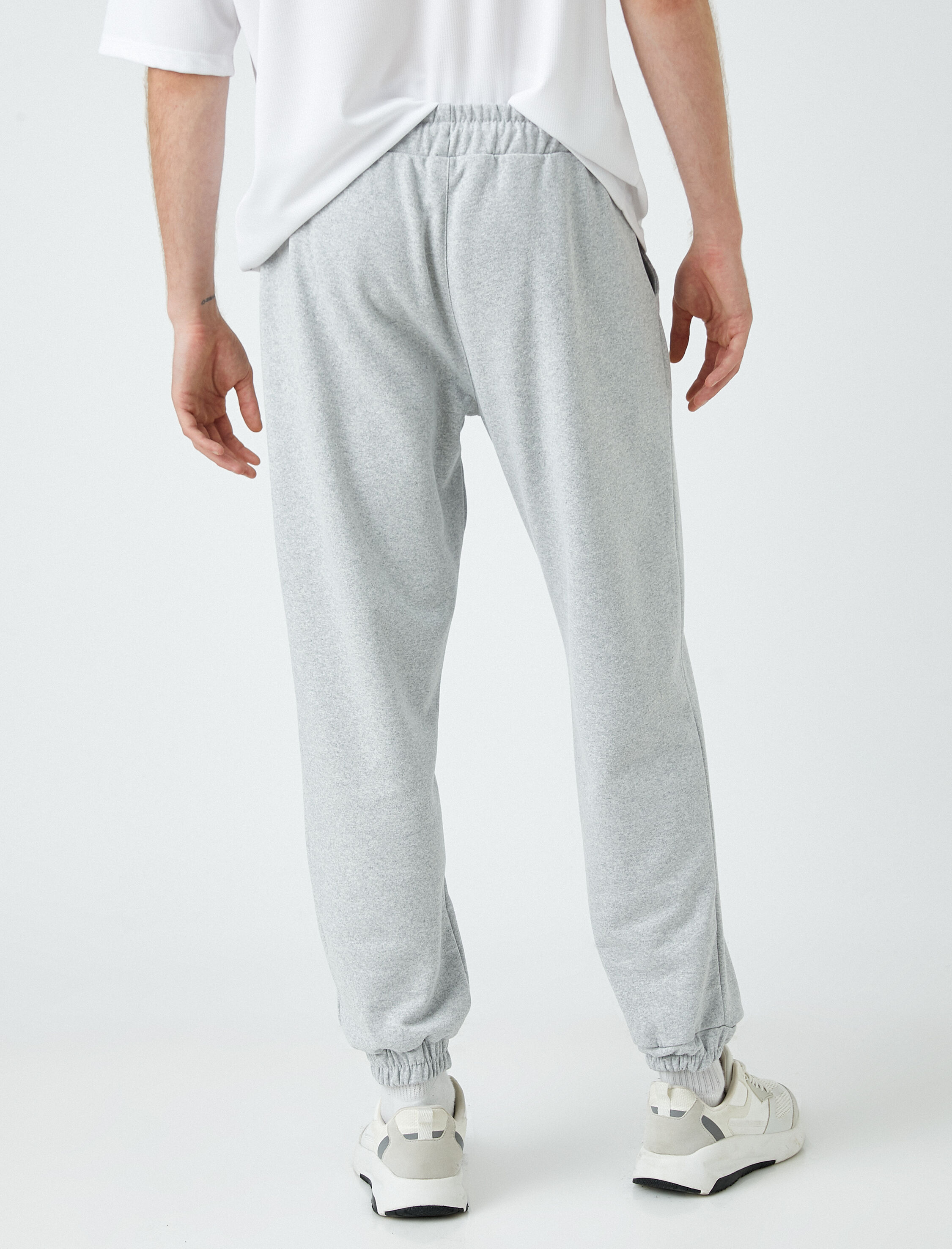   Basic Şardonlu Eşofman Altı Beli Bağcıklı