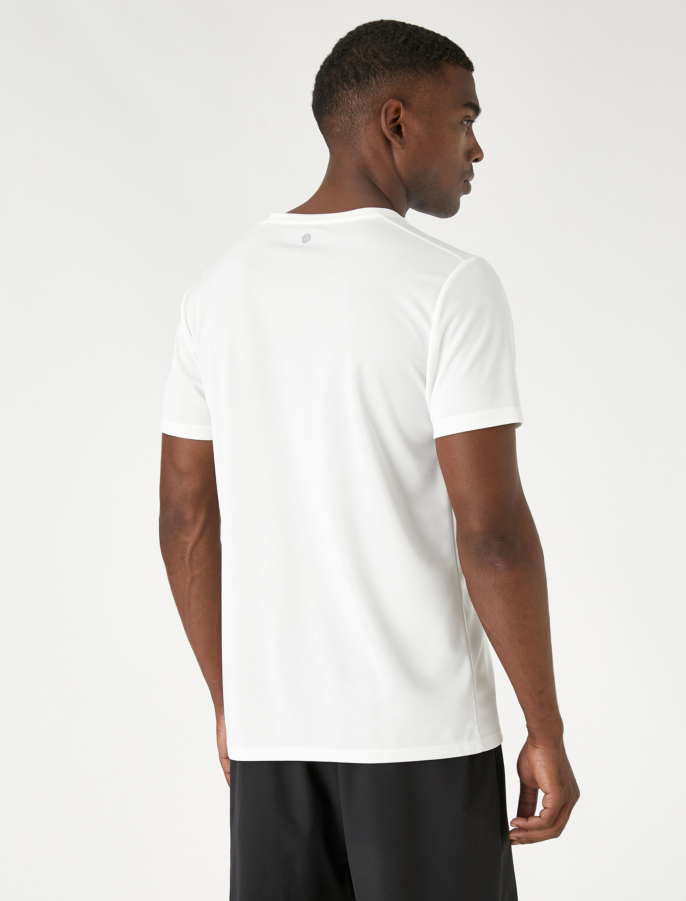   Baskılı Spor Tişört Bisiklet Yaka Nefes Alan Kumaş