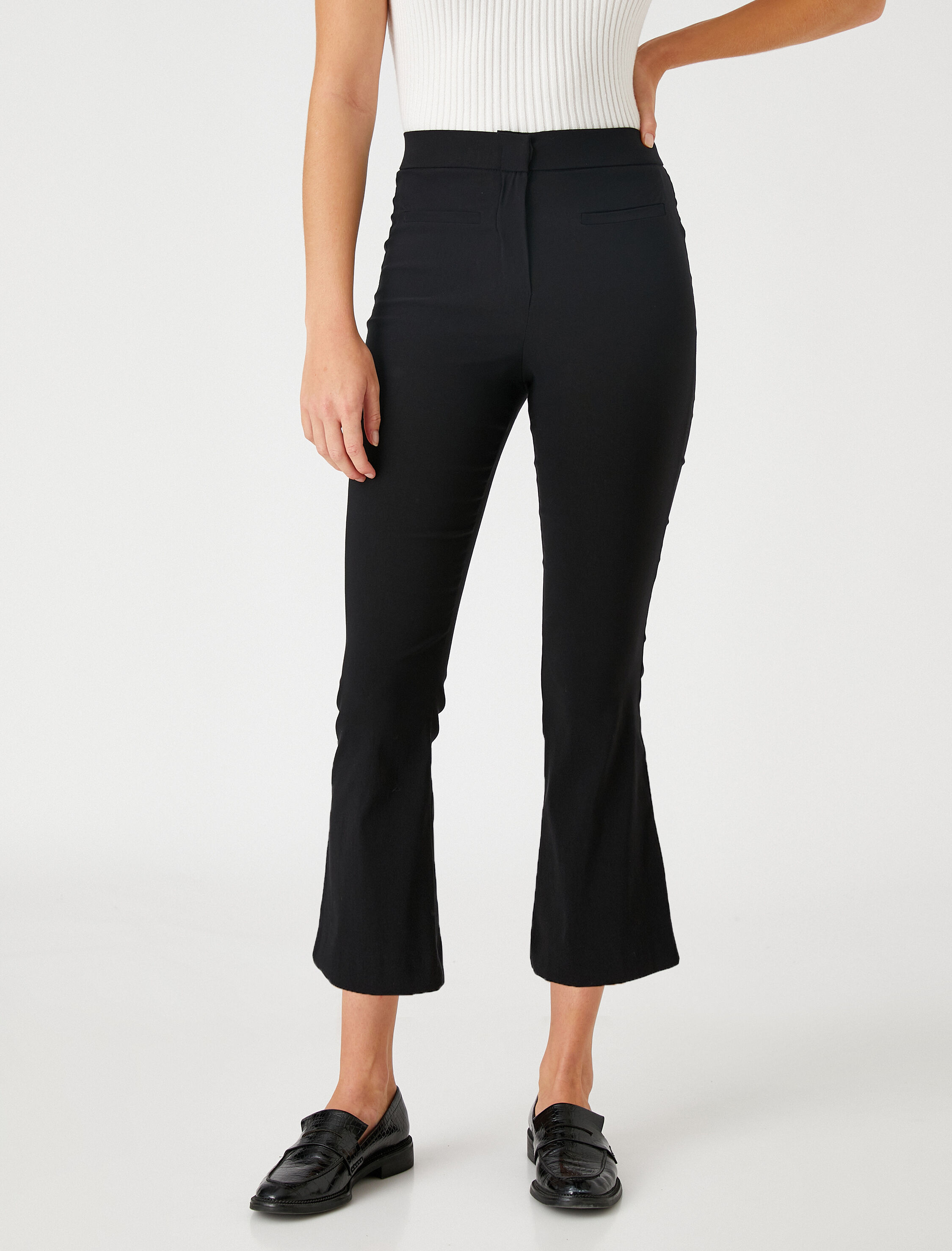   İspanyol Paça Crop Pantolon