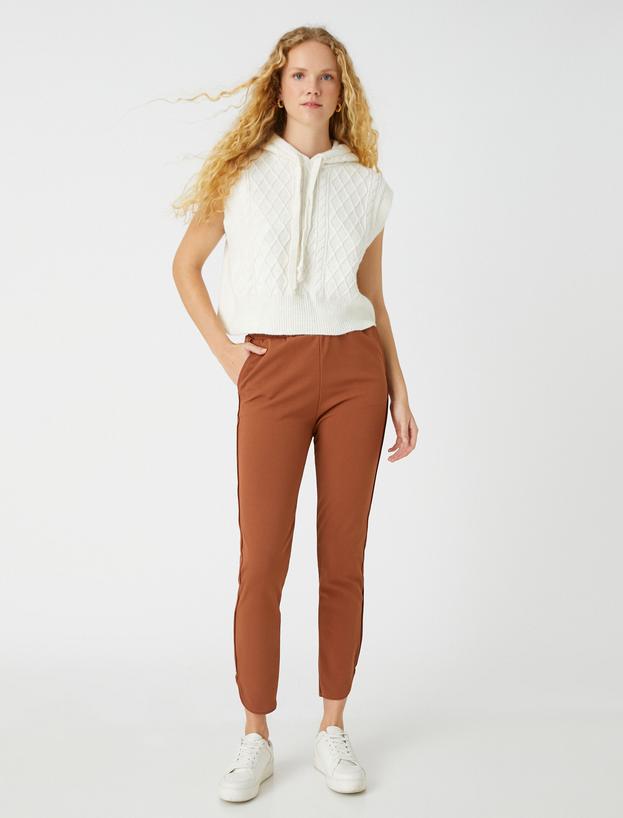   Beli Lastikli Dar Paça Pantolon