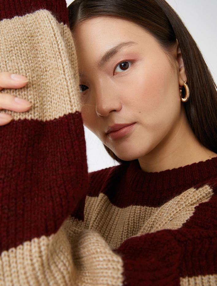  Triko Kazak Bisiklet Yaka Uzun Kollu