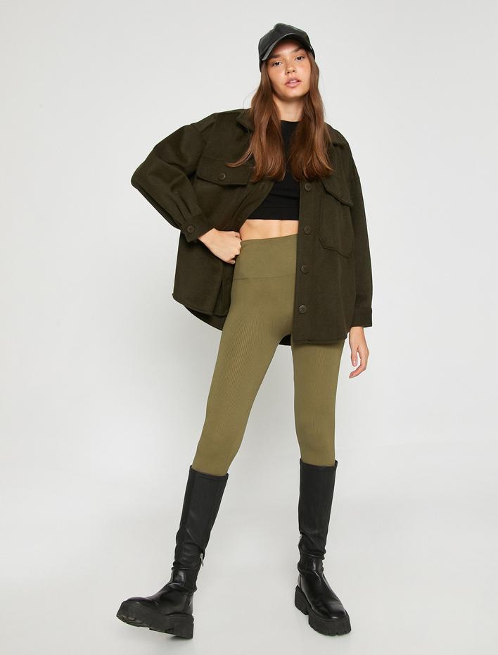  Yüksek Bel Basic Tayt