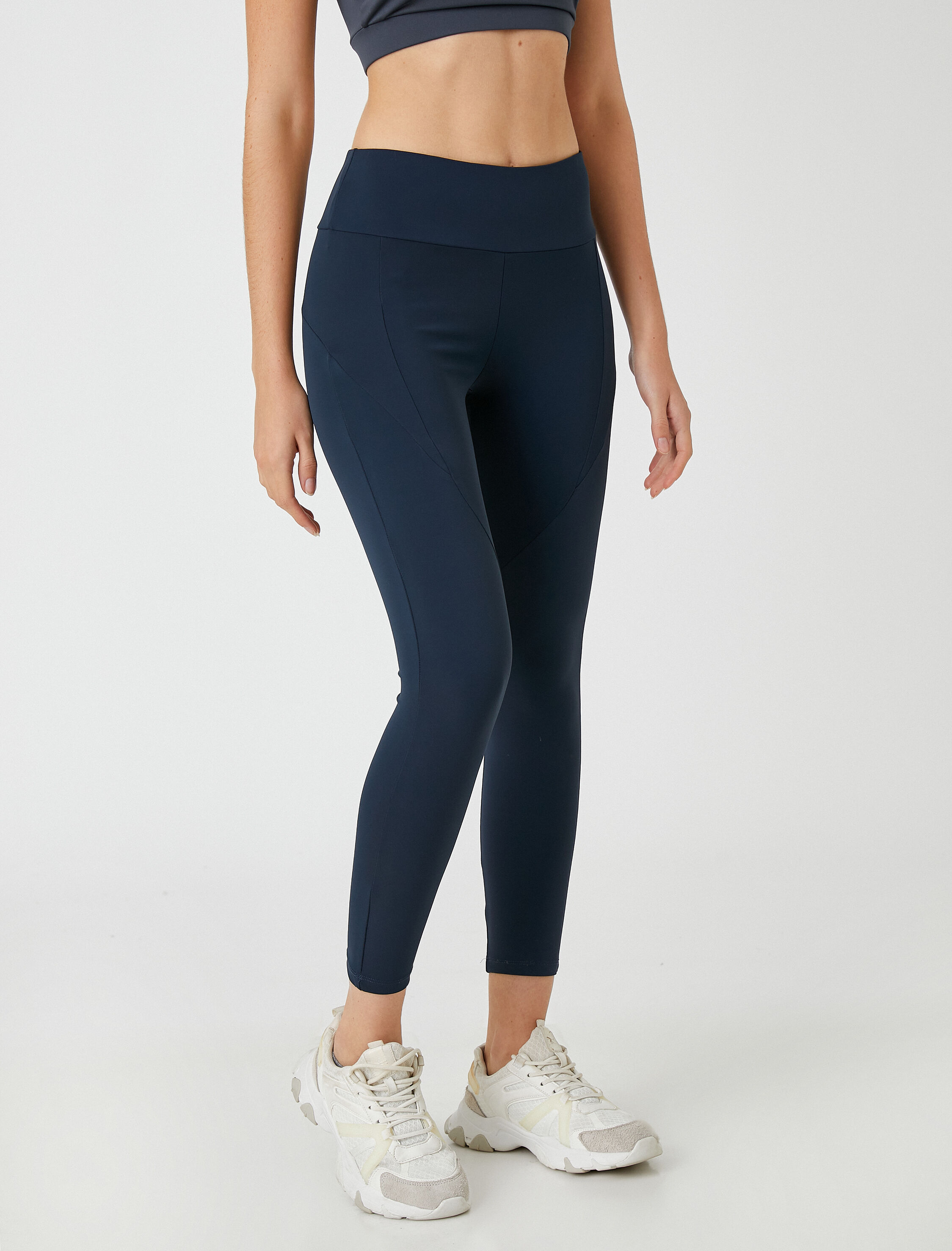   Toparlayıcı Kalın Tayt Yüksek Bel