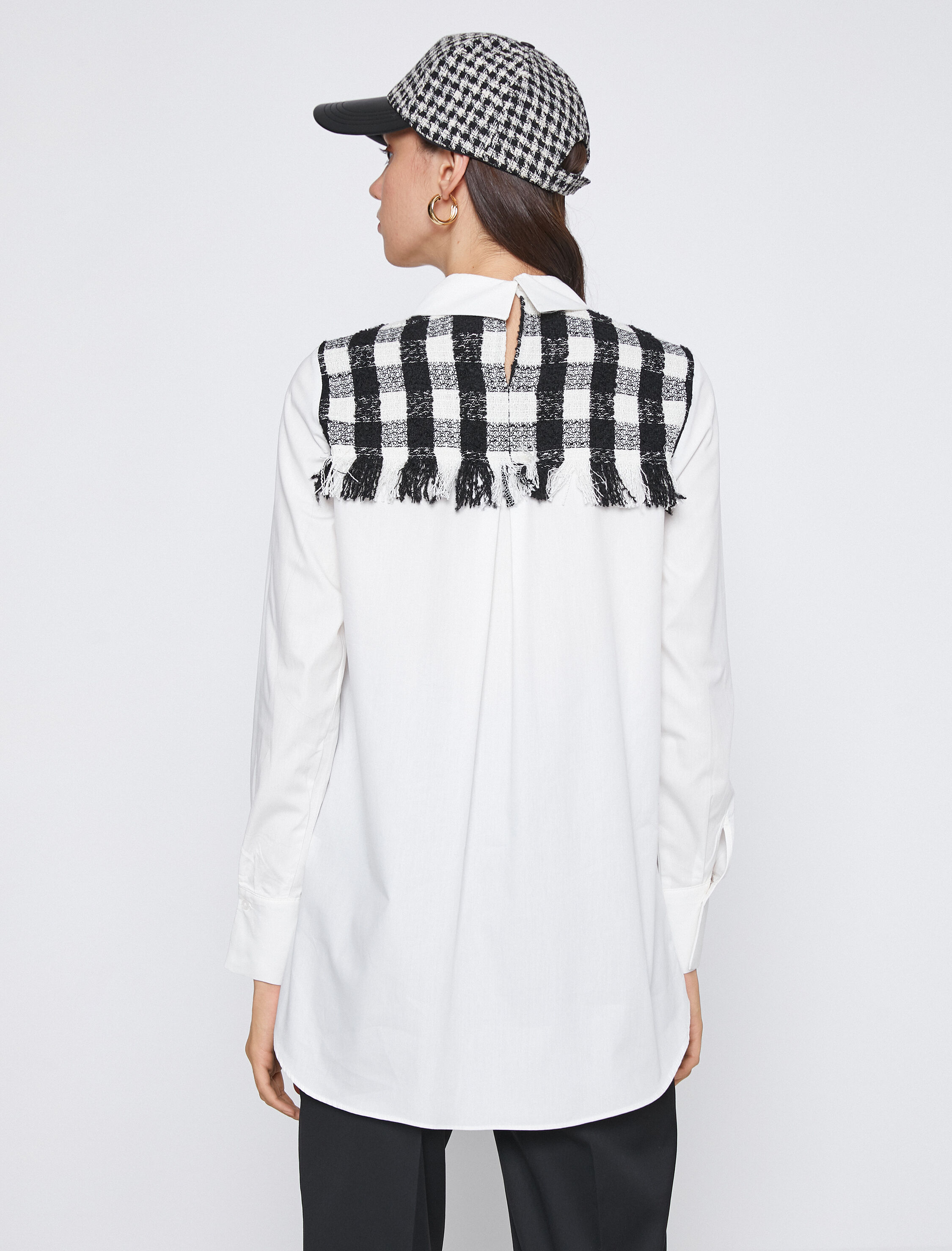   Tüvit Detaylı Gömlek Uzun Kollu