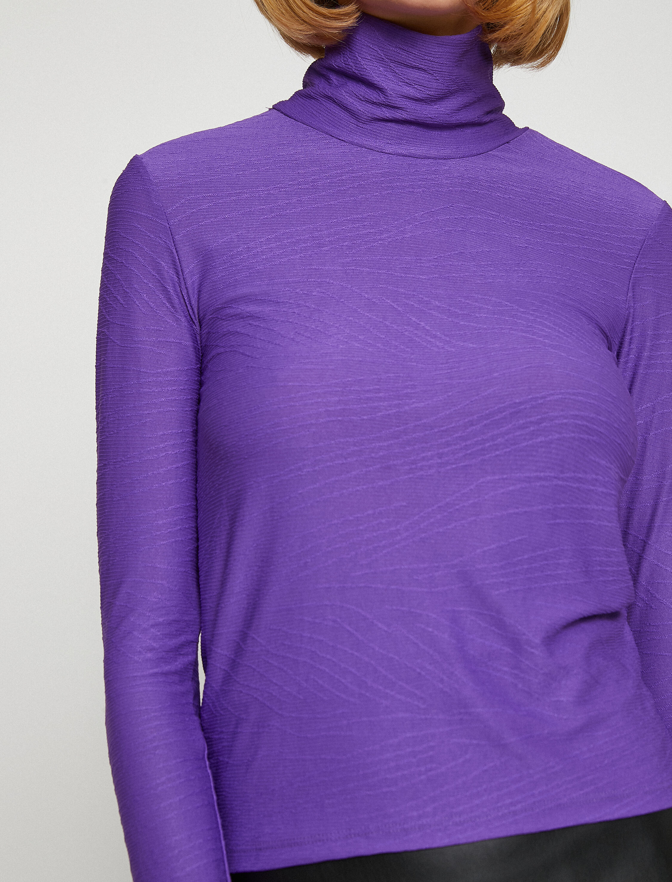   Balıkçı Yaka Tişört Uzun Kollu