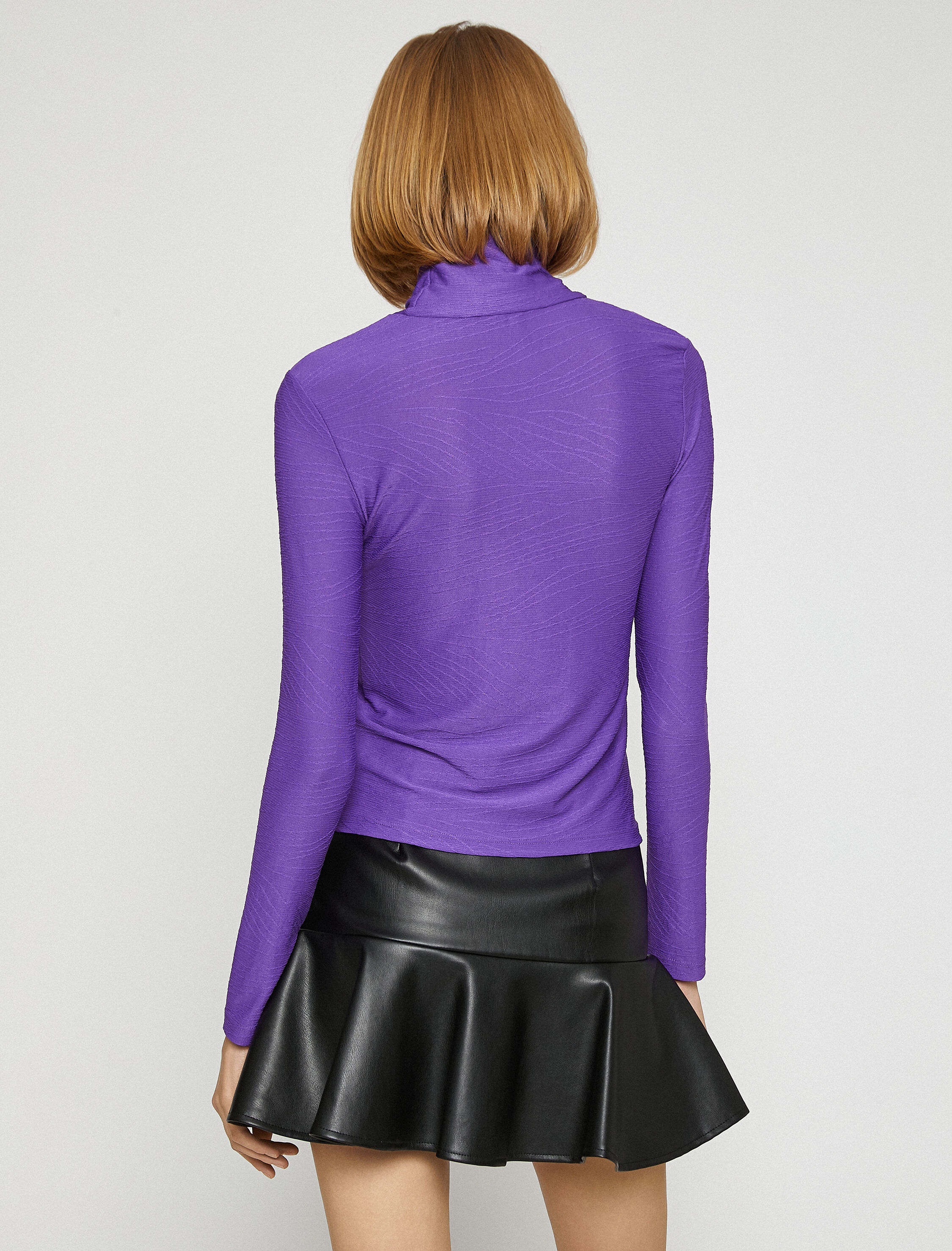   Balıkçı Yaka Tişört Uzun Kollu