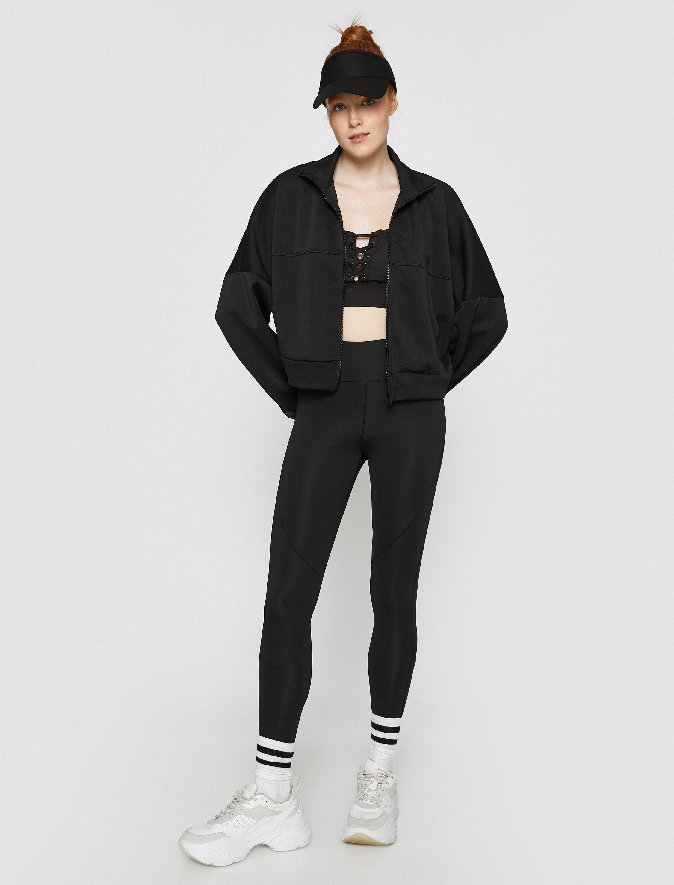   Dikiş Detaylı Spor Tayt