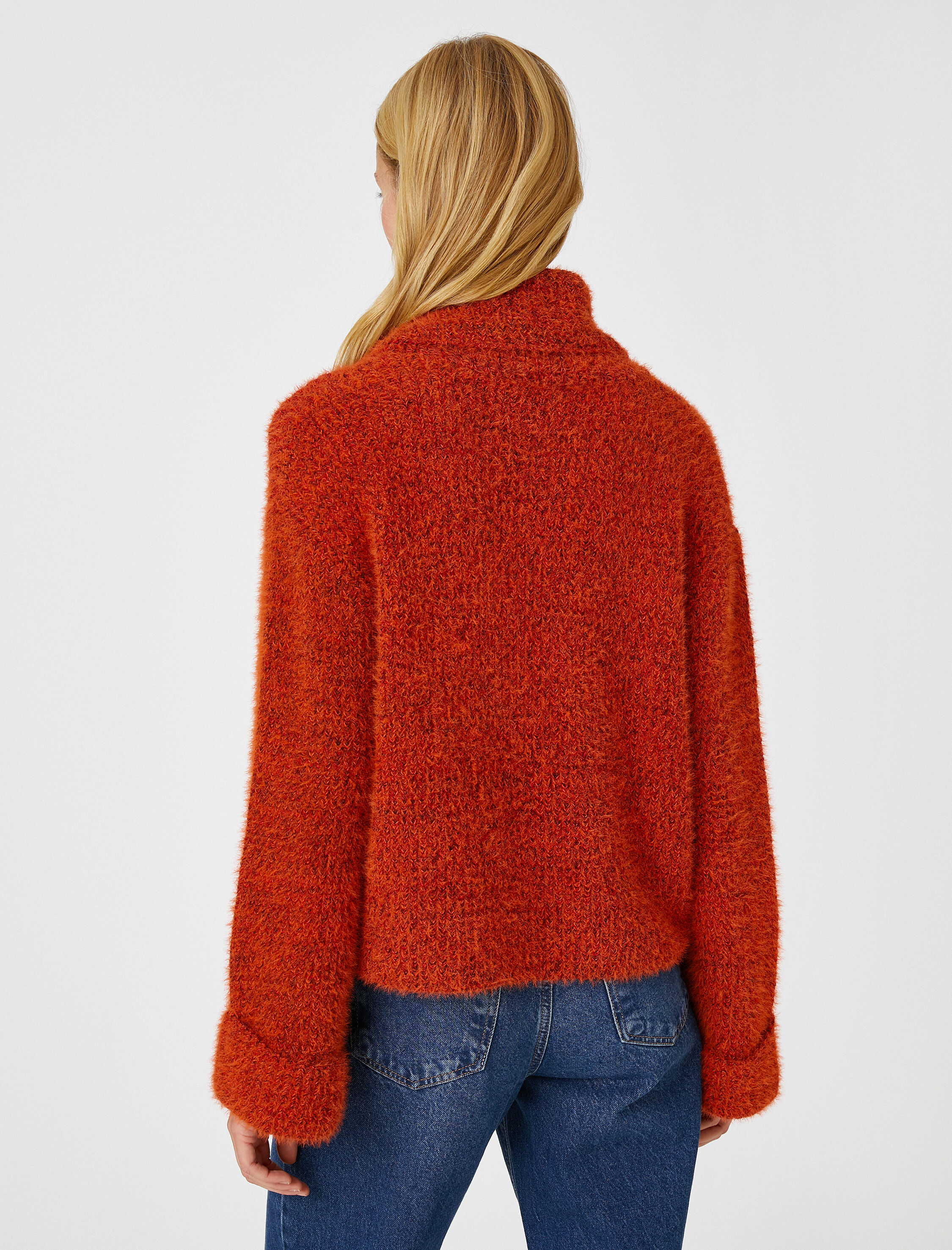   Peluş Boğazlı Kazak