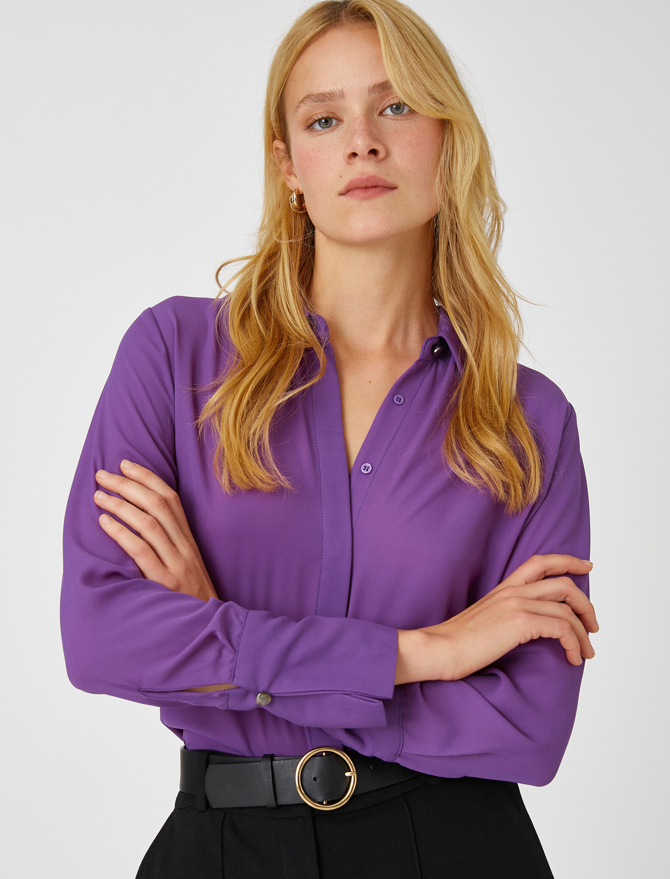   Kol Detaylı Gömlek