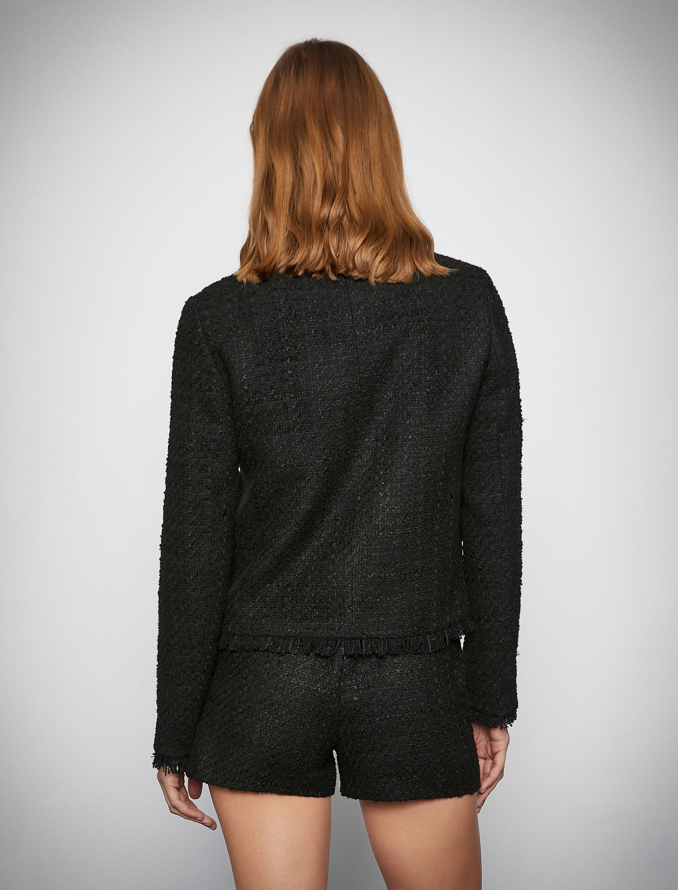   Melis Ağazat X Koton - İnci Düğmeli Tüvit Ceket