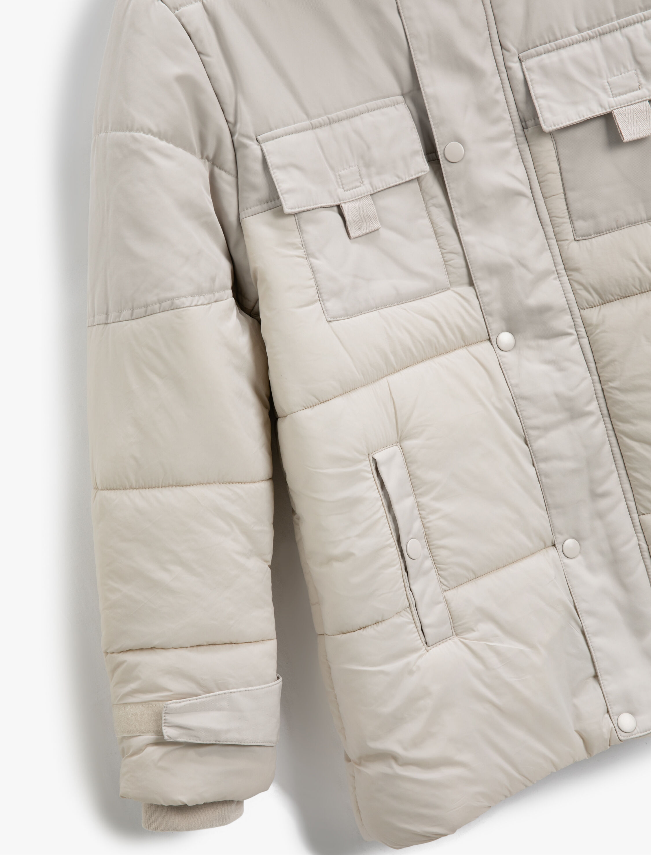   Anorak Şişme Mont Kapşonlu Cep Detaylı Su Geçirmez