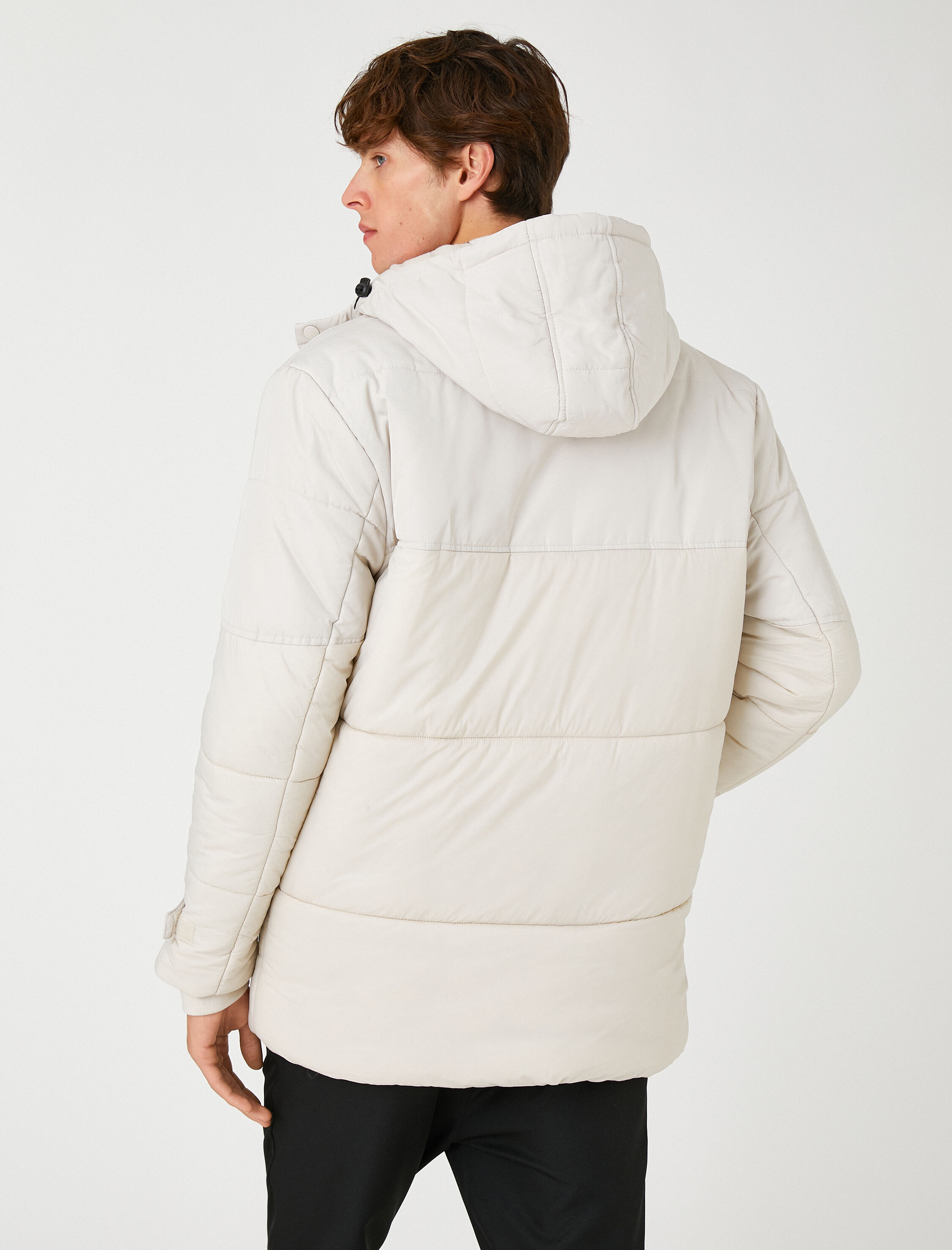   Anorak Şişme Mont Kapşonlu Cep Detaylı Su Geçirmez