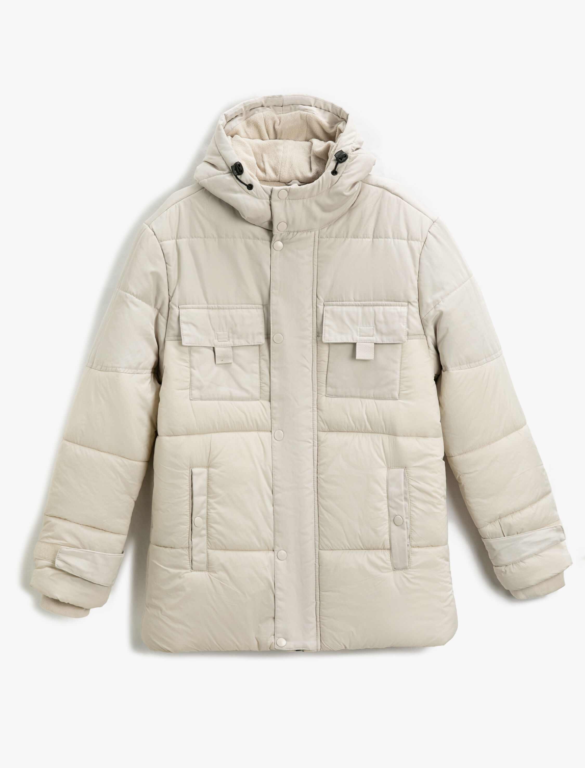   Anorak Şişme Mont Kapşonlu Cep Detaylı Su Geçirmez