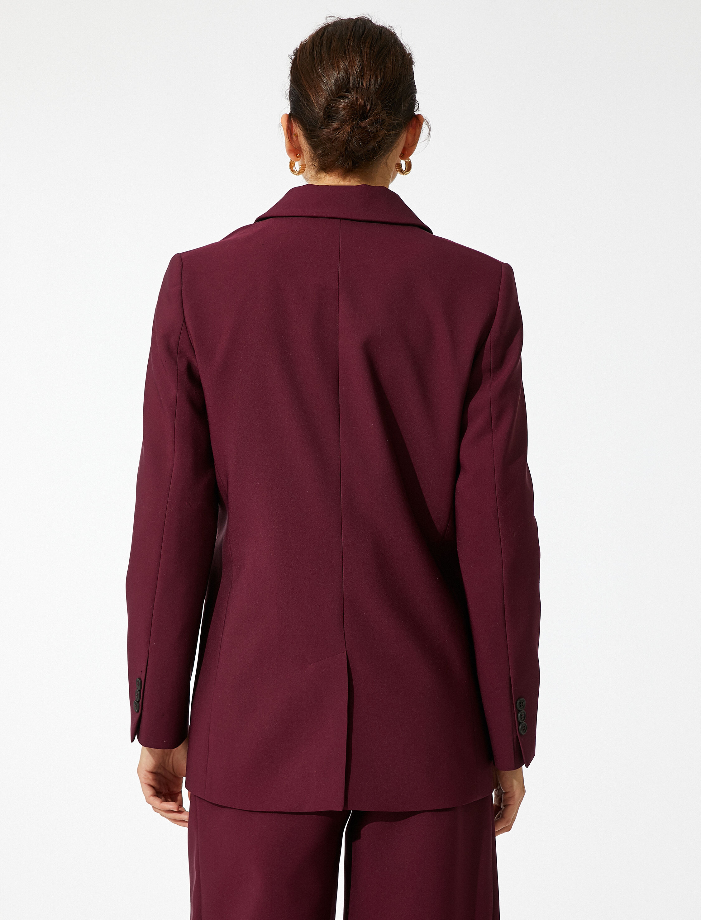 Düğme Detaylı Kruvaze Blazer Ceket