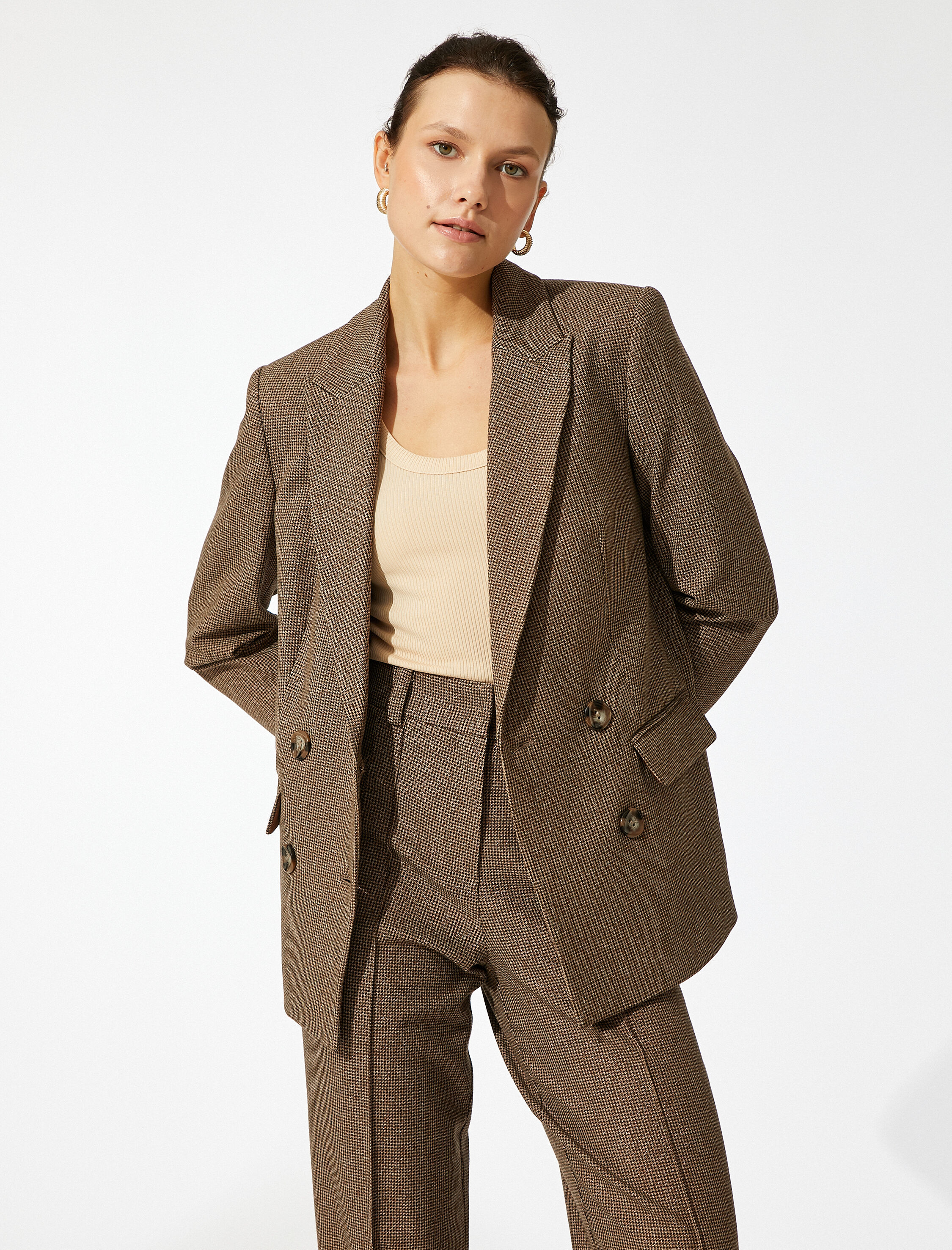   Kruvaze Blazer Ceket