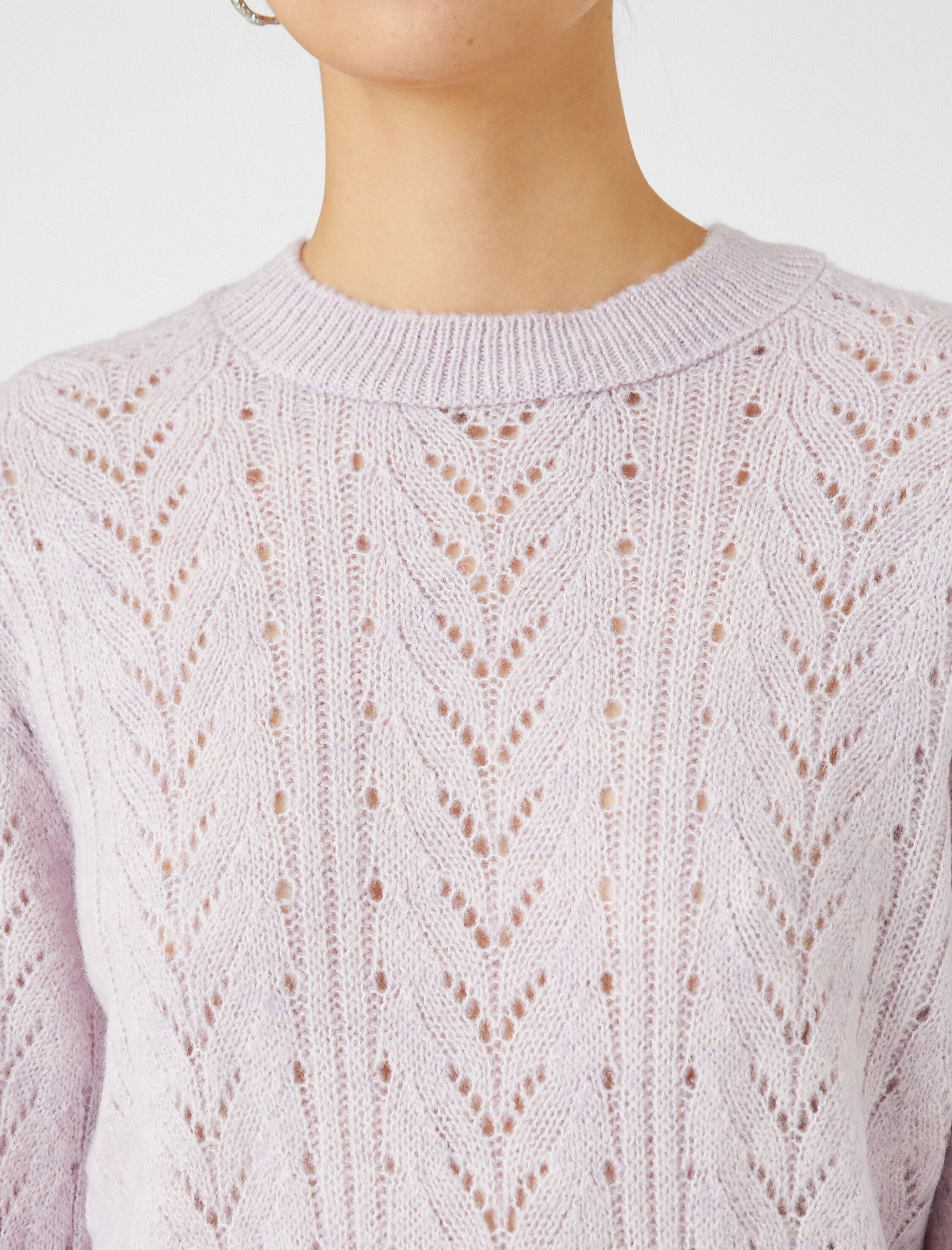   Örgü Kazak Bisiklet Yaka Uzun Kollu