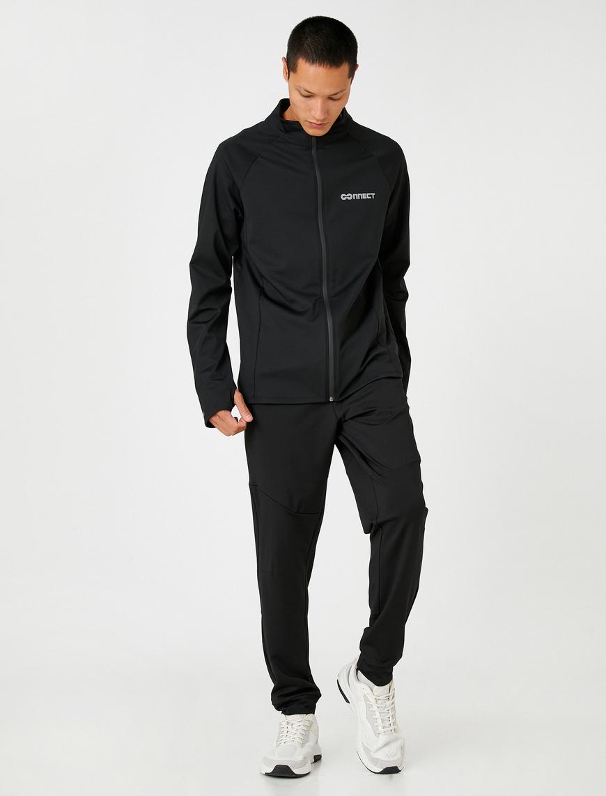   Basic Jogger Eşofman Altı Fermuar Cepli Beli Bağcıklı