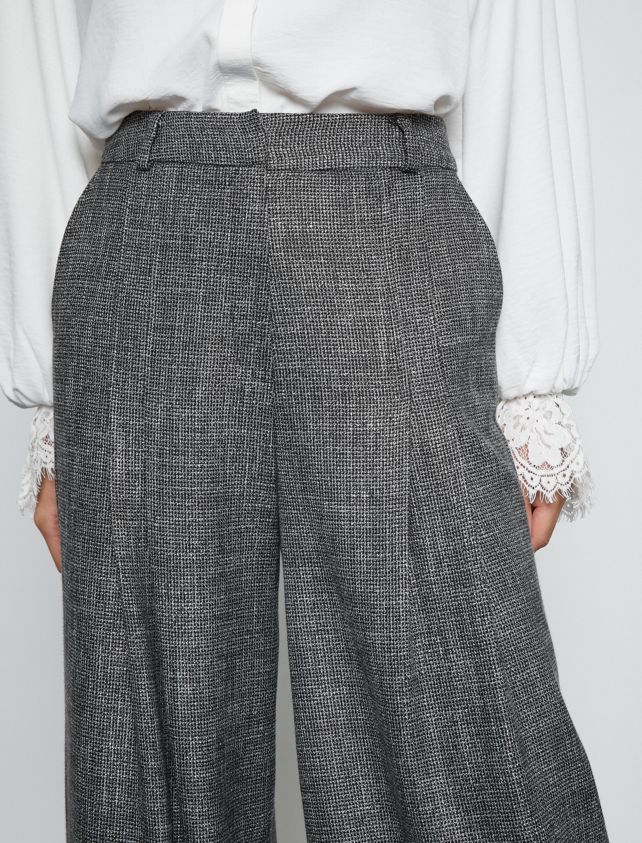   Melis Ağazat X Koton - Cepli Pileli Palazzo Pantolon