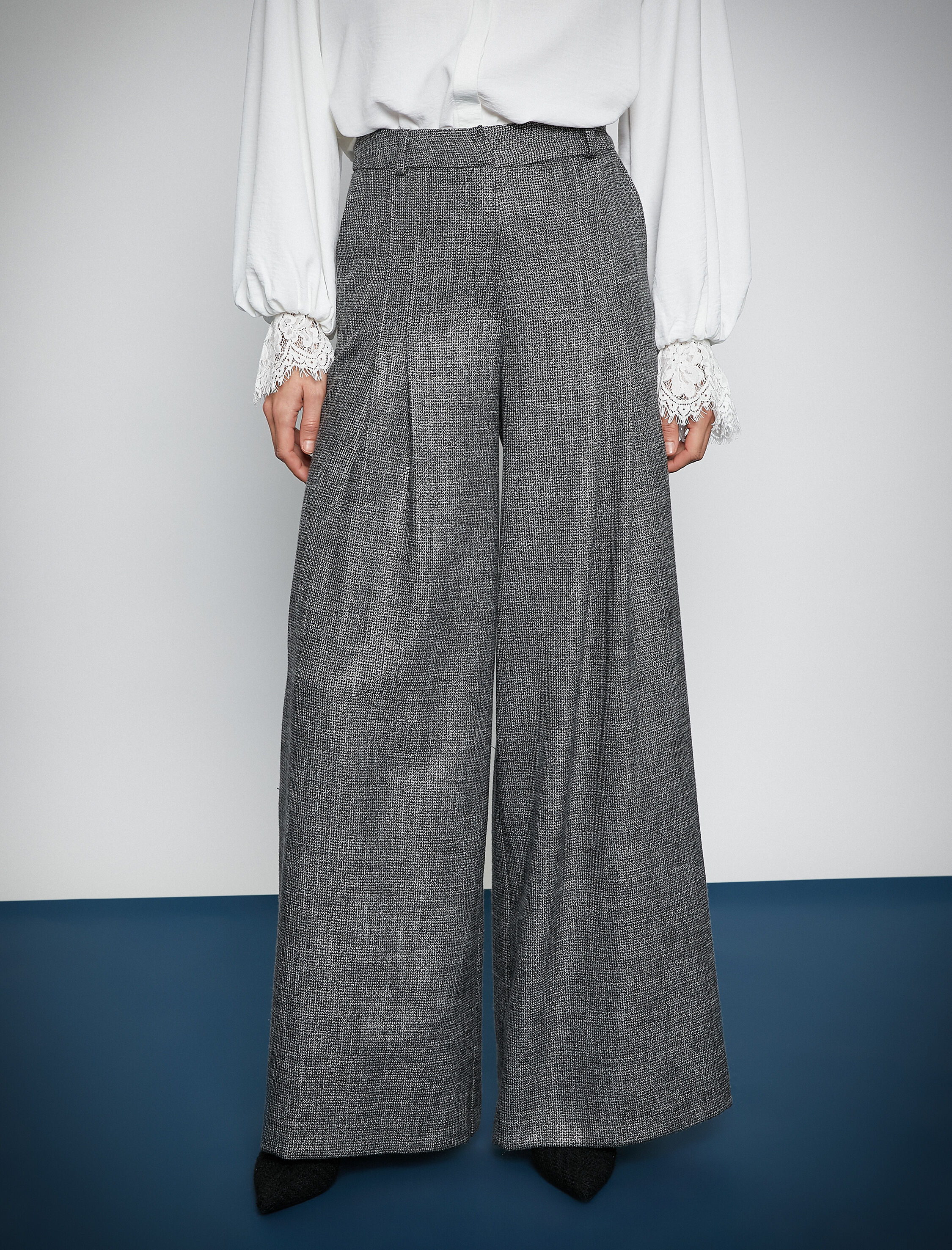   Melis Ağazat X Koton - Cepli Pileli Palazzo Pantolon