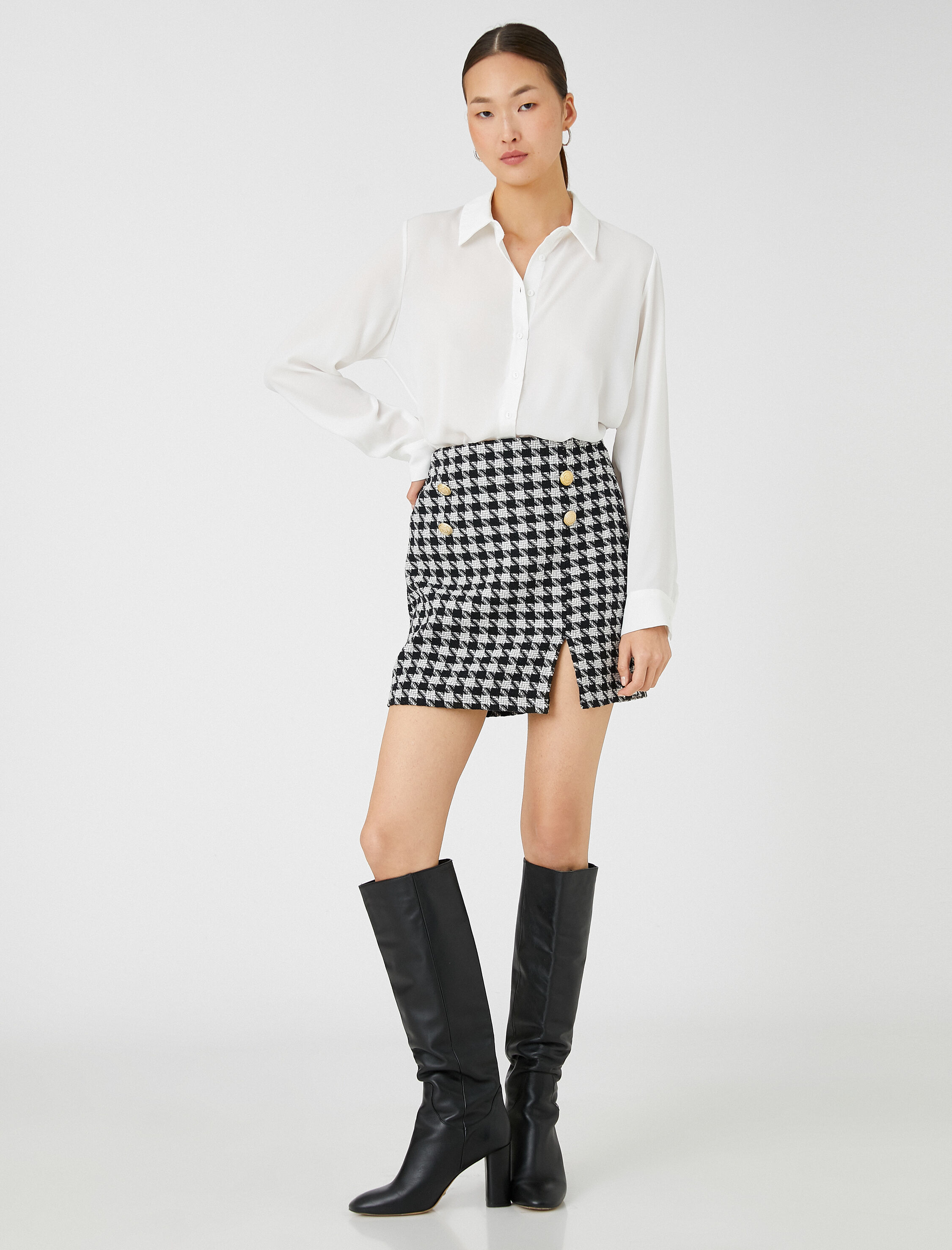   Basic Gömlek Uzun Kollu Düğmeli