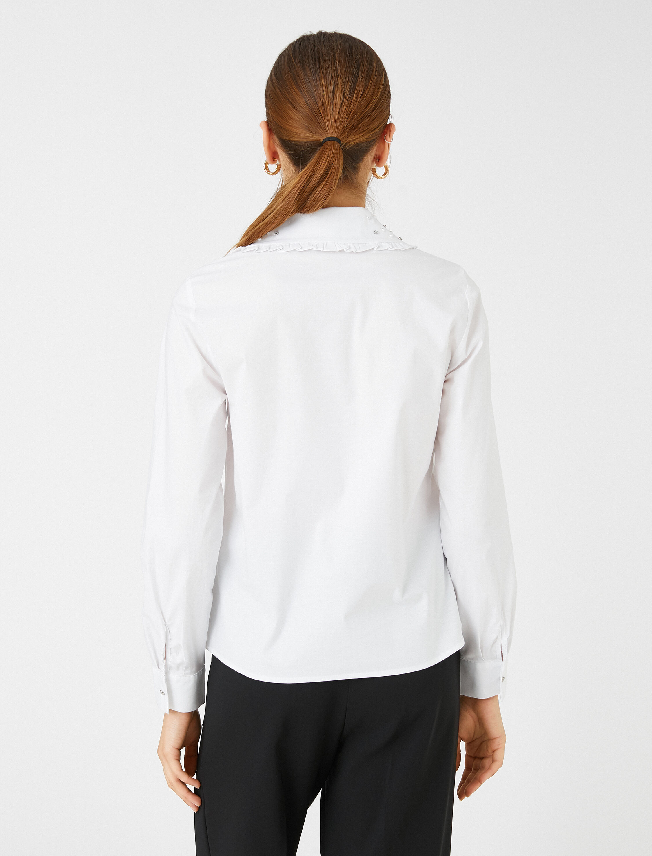   Taşlı Gömlek Relax Fit Bebe Yaka