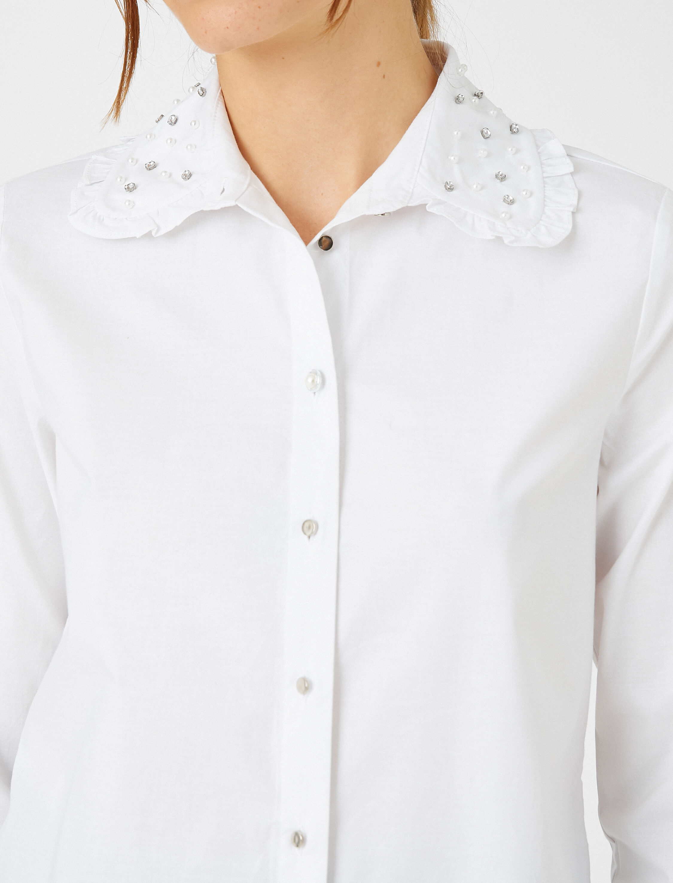   Taşlı Gömlek Relax Fit Bebe Yaka