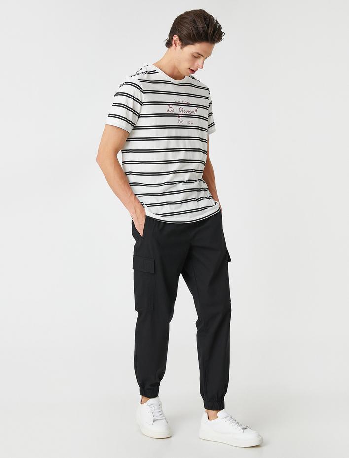  Jogger Kargo Pantolon Beli Bağcıklı Cep Detaylı