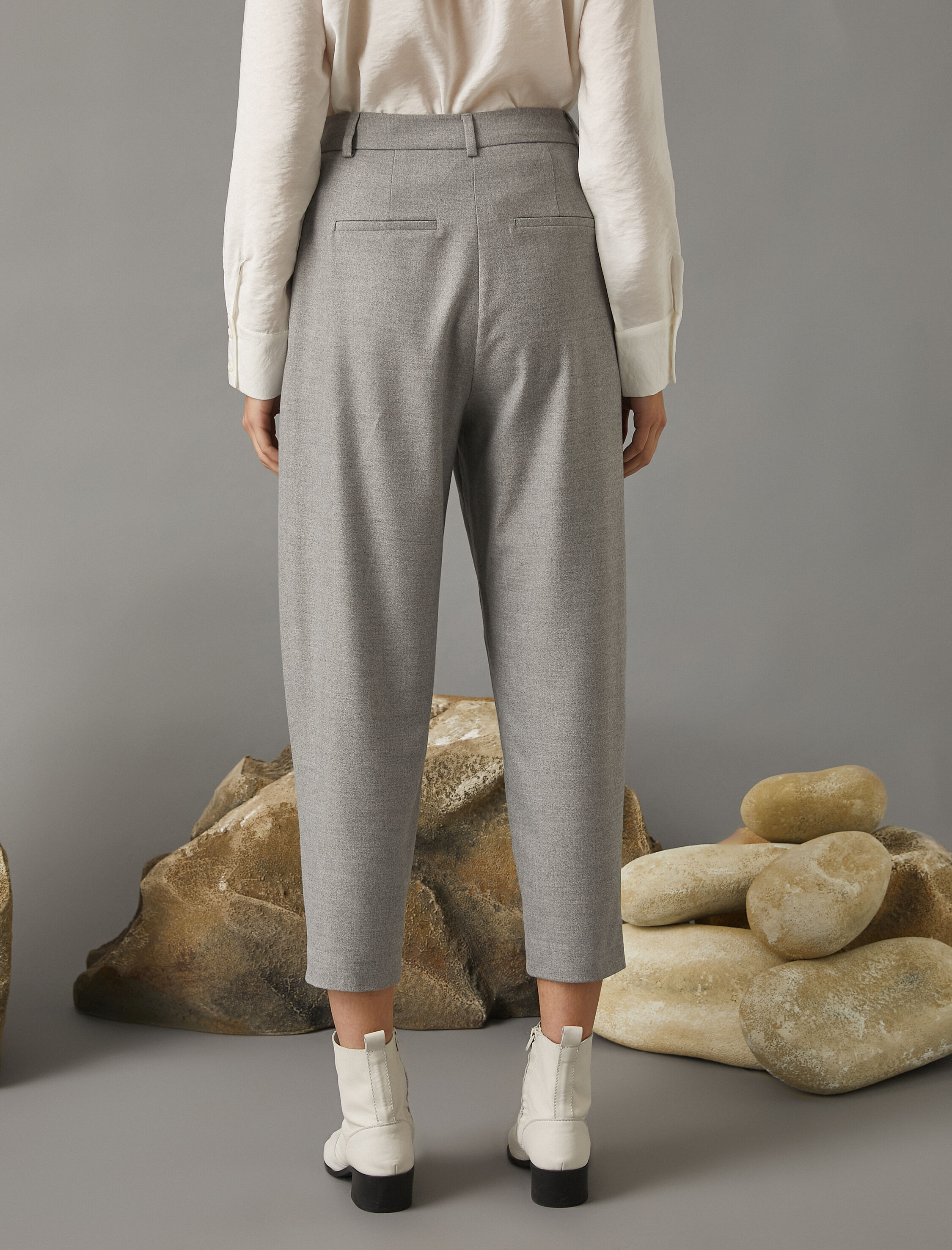   Havuç Kesim Pantolon Yüksek Bel