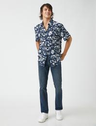 Straight Fit Boru Paça Kot Pantolon - Mark Jean