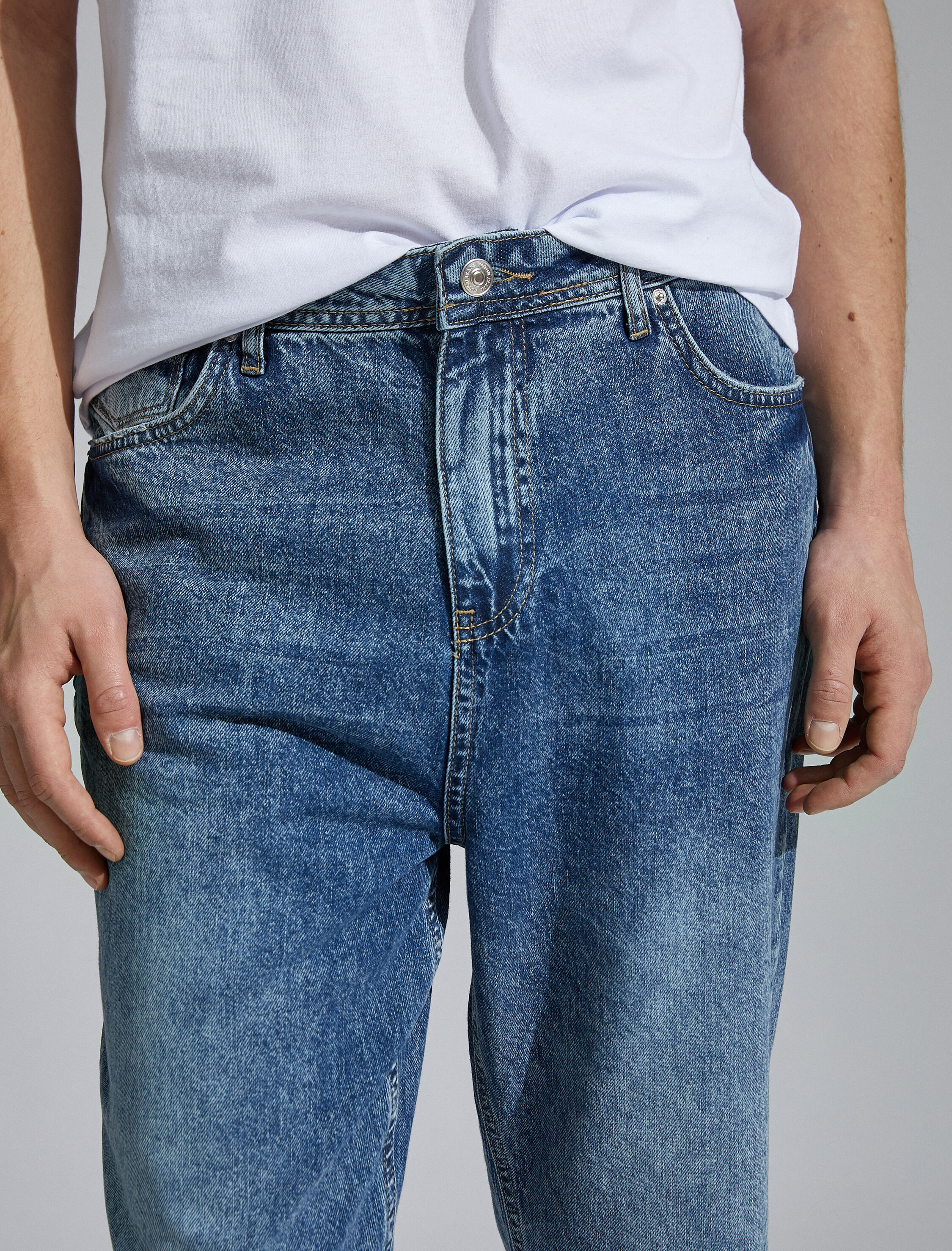   Loose Fit Kot Bol Pantolon - Steve Jean