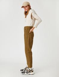 Yüksek Bel Kadife Pantolon