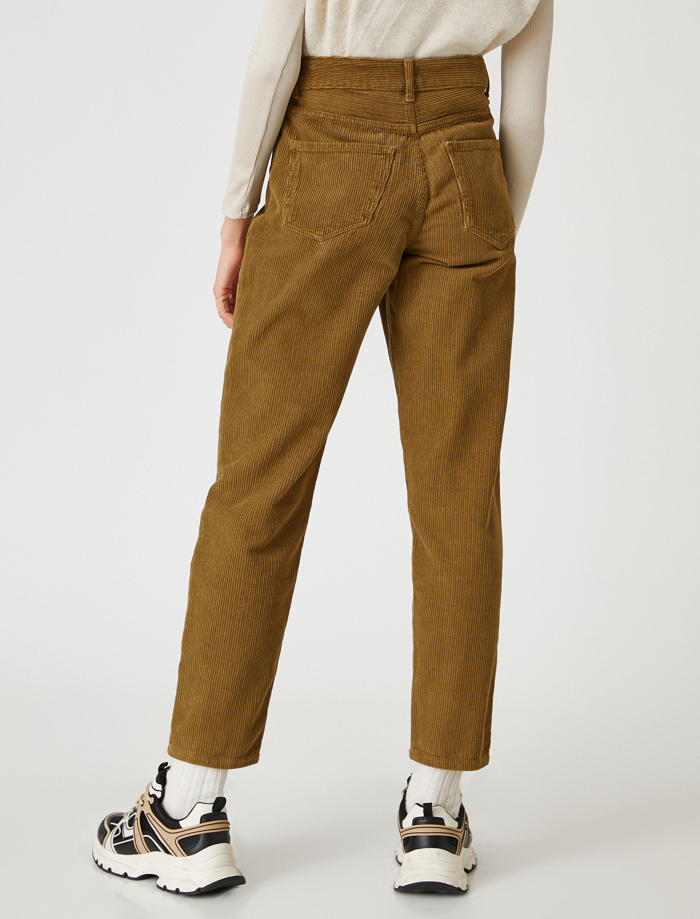   Yüksek Bel Kadife Pantolon