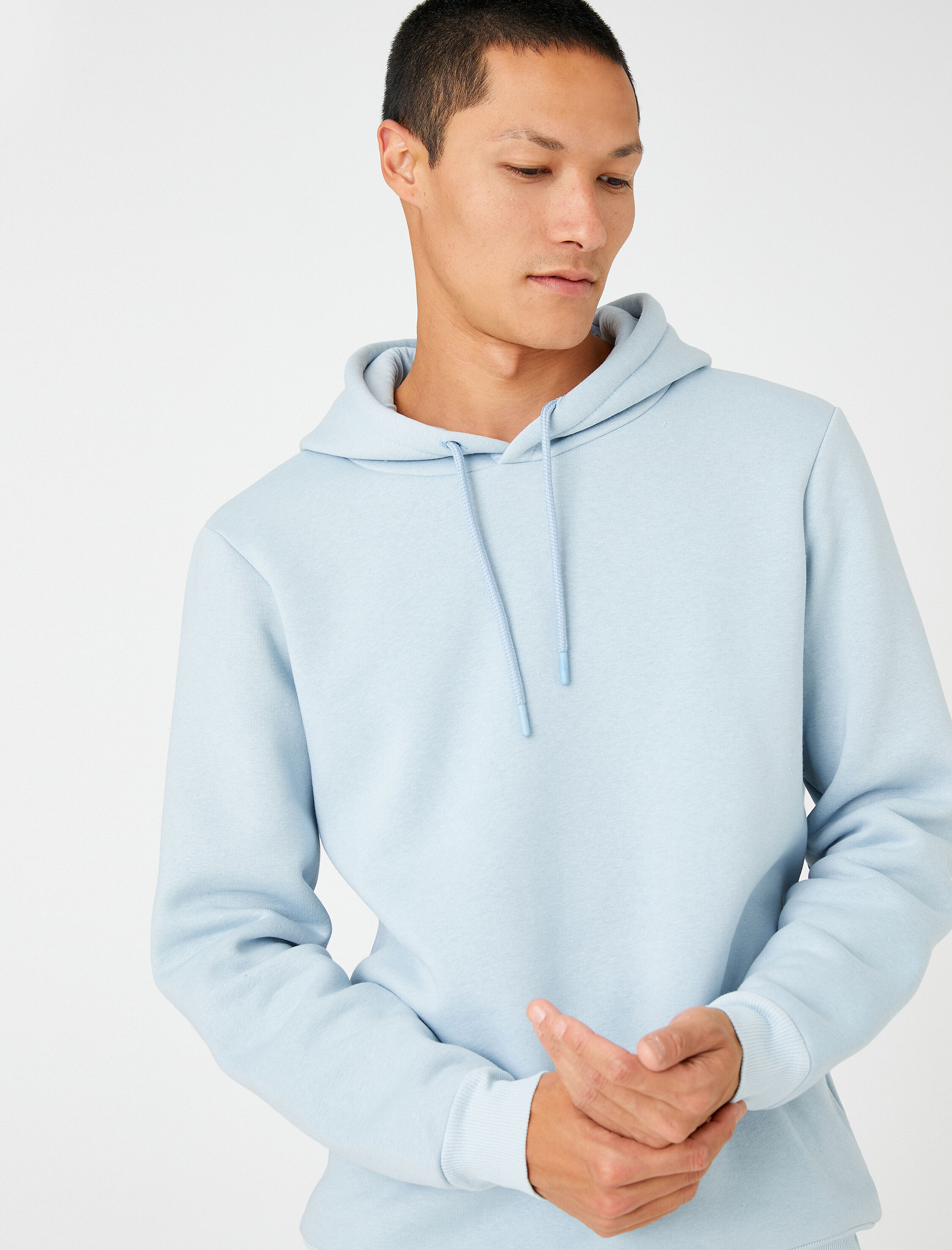Basic Kapşonlu Sweatshirt