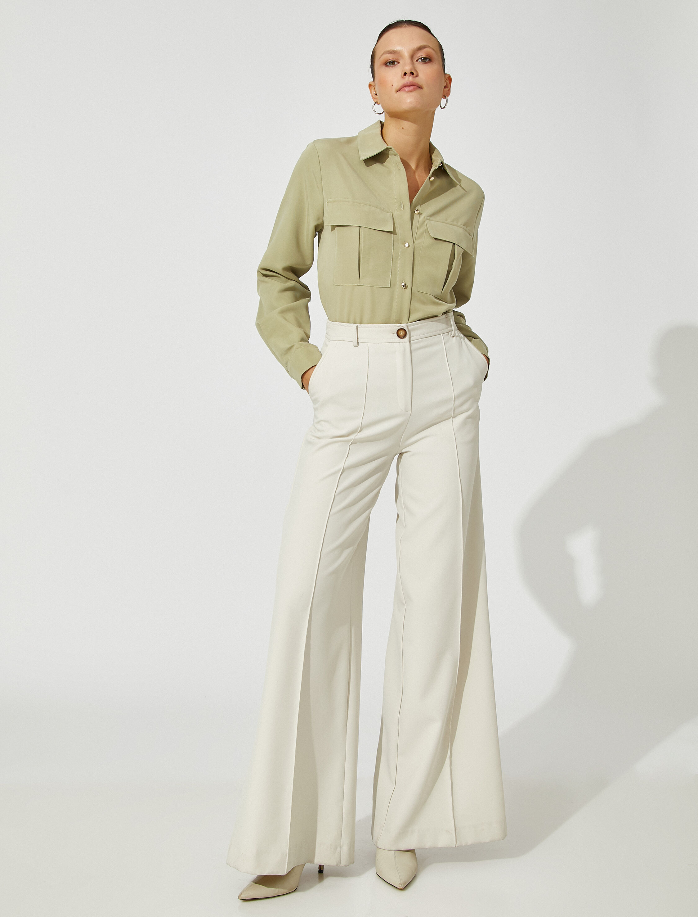   Cepli Gömlek Modal Karışımlı