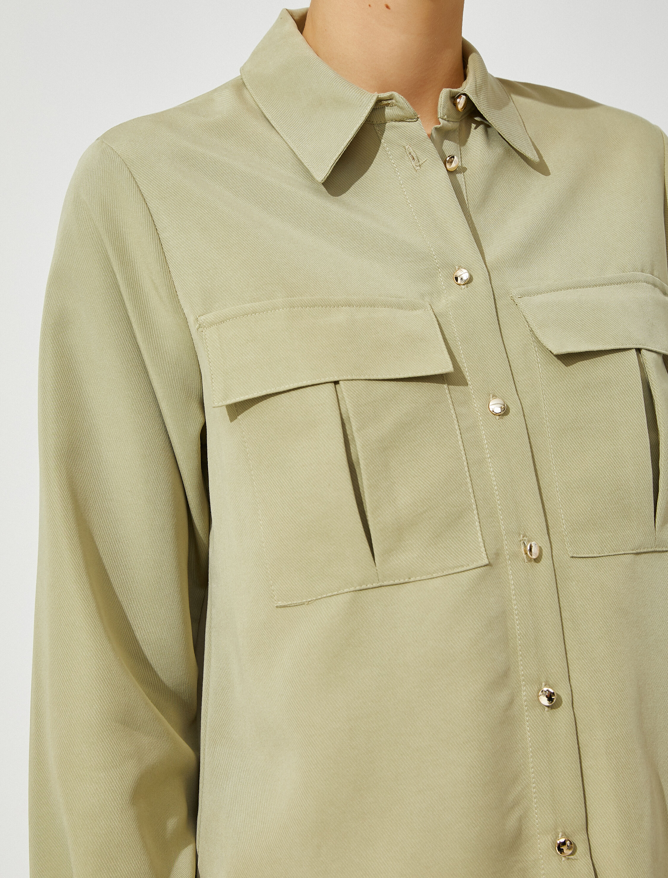   Cepli Gömlek Modal Karışımlı