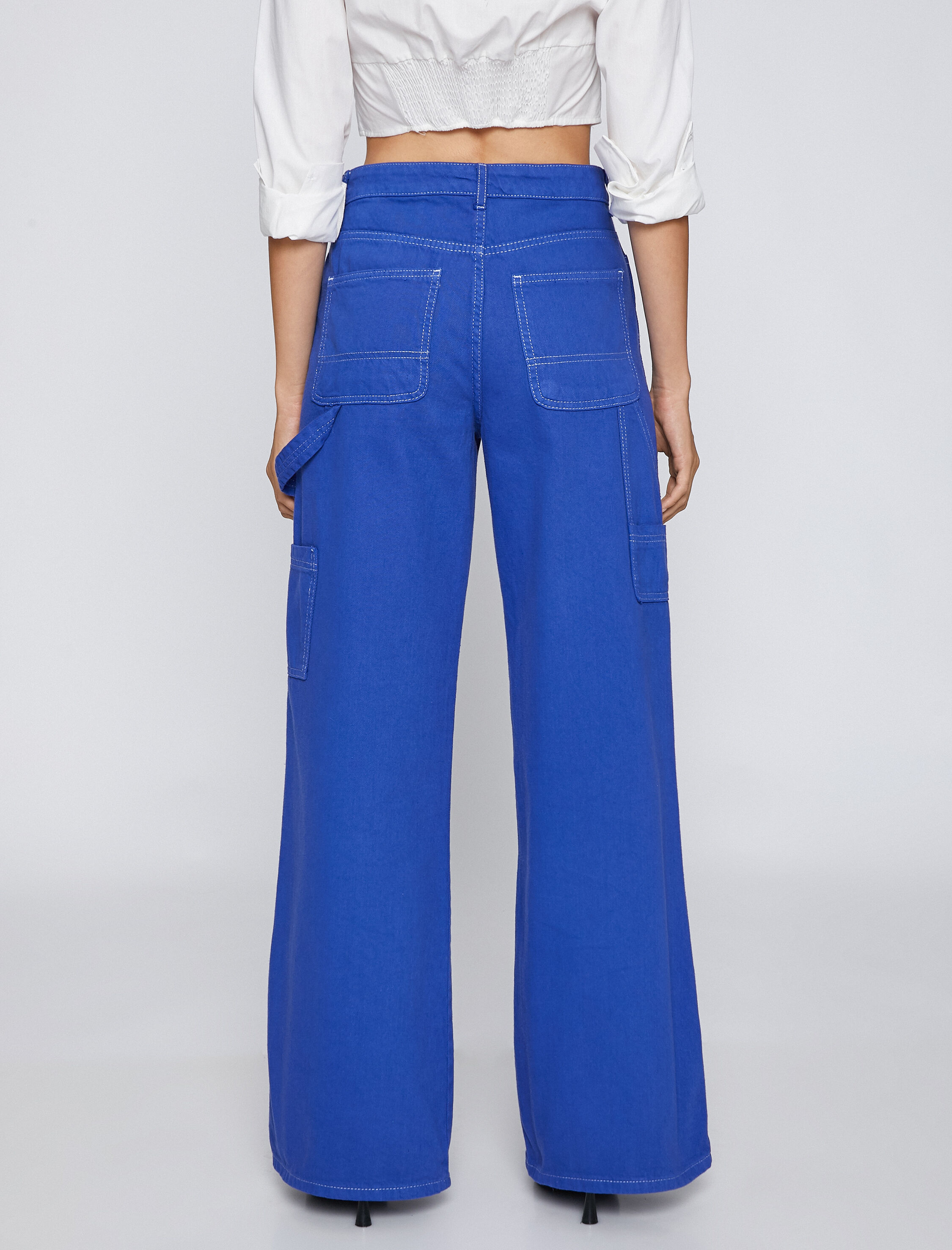   Geniş Paça Kot Pantolon Yüksek Bel